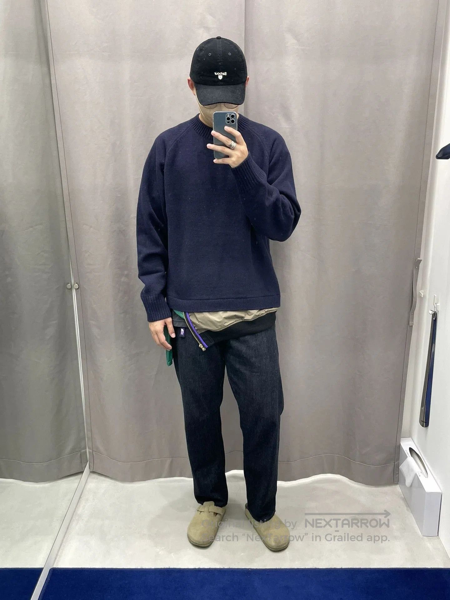 Kolor navy blue knitted pullover sweater. Size US S / EU 44-46 / 1 - 1 Thumbnail