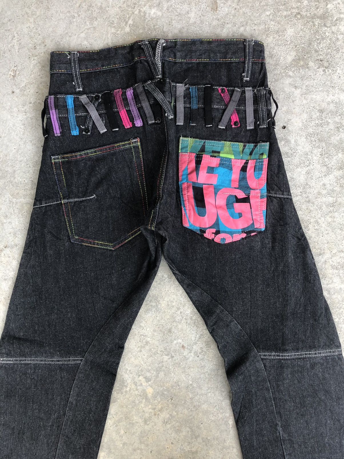 Hysteric Glamour Japanese Breathmint Double Waist Distressed Jeans Size US 30 / EU 46 - 8 Thumbnail
