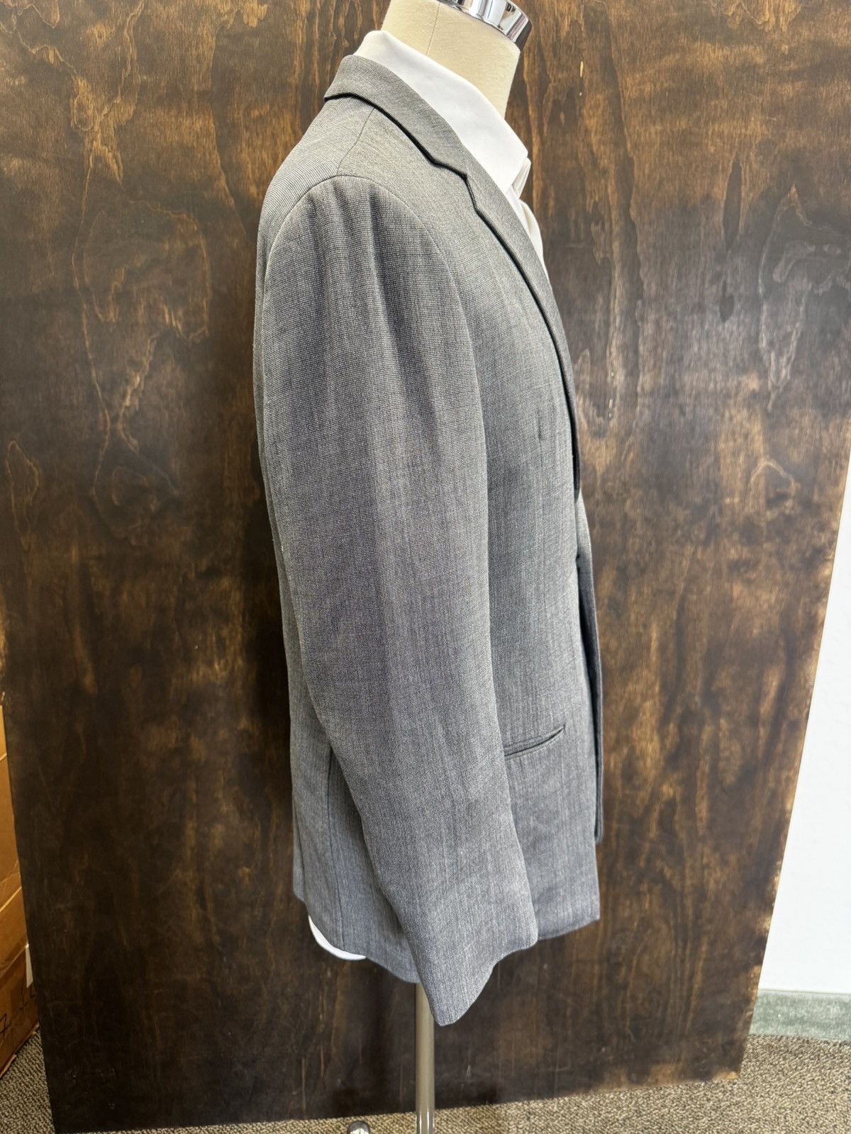 Black Label × Giorgio Armani Giorgio ARMANI Black Label Wool Silk Blend Jacket Size 40R - 4 Thumbnail