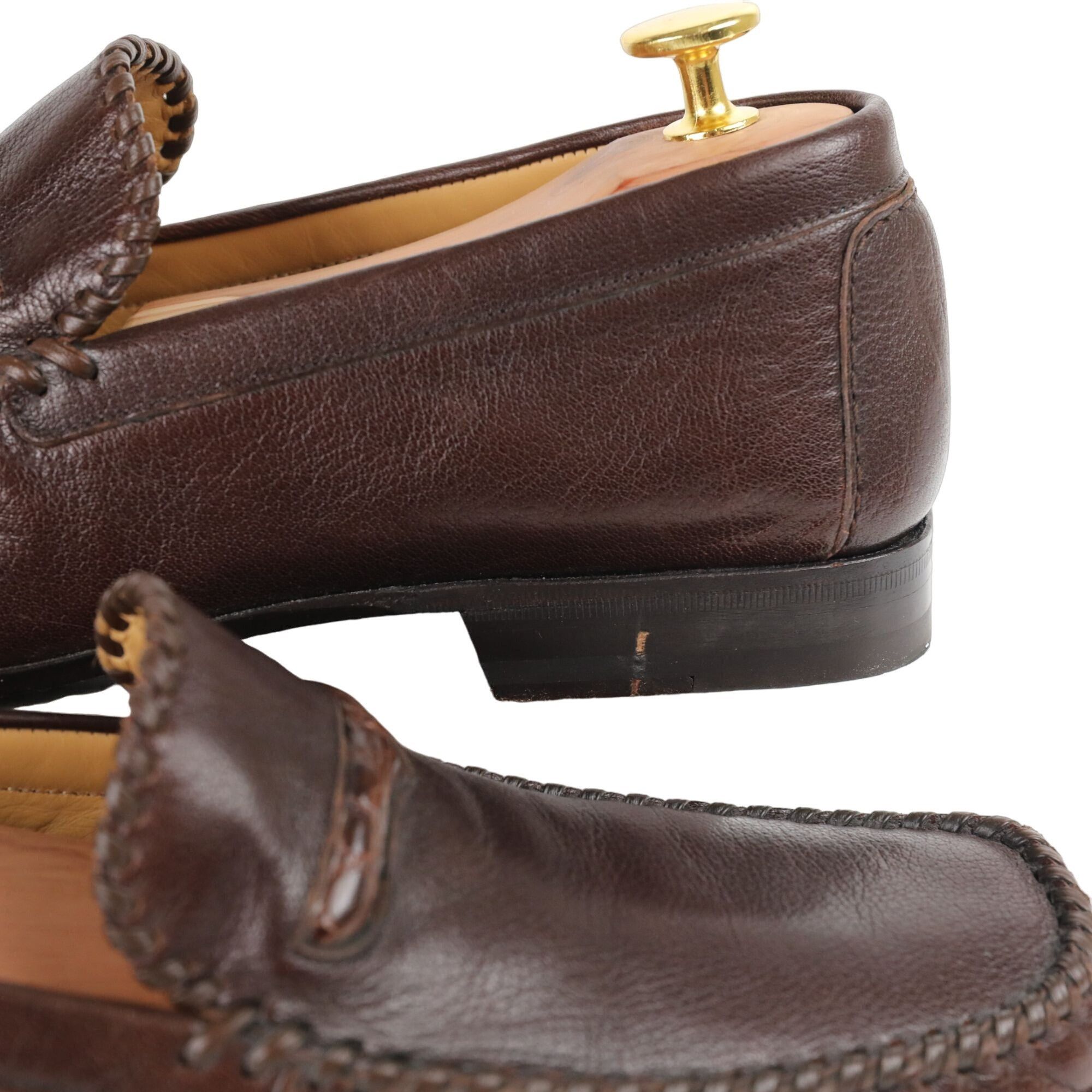 Johnston & Murphy Vintage Exotic Crocodile and Calf Johnston Murphy Mens Brown Size US 8 / EU 41 - 13 Thumbnail