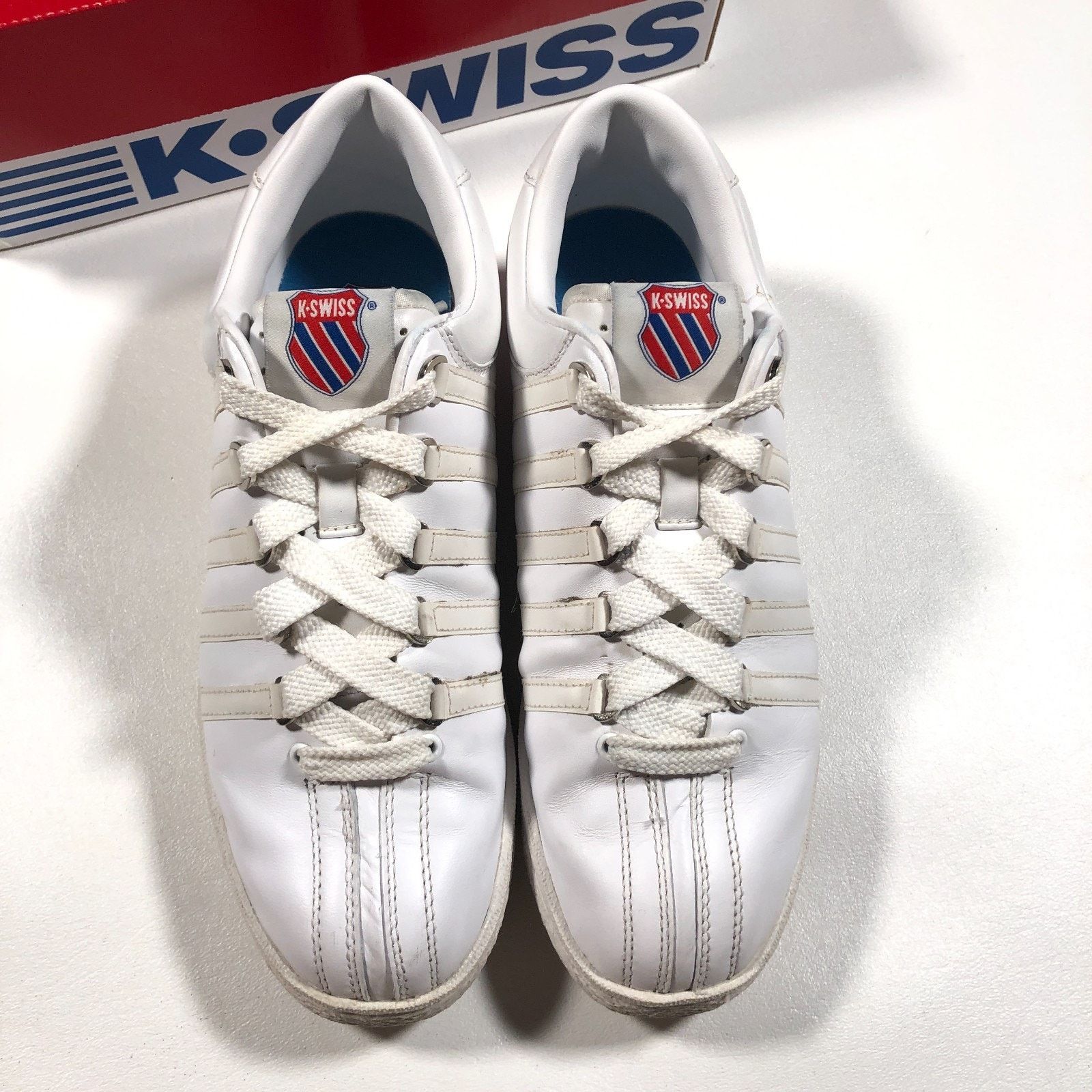 K-Swiss K-Swiss Classic Varsity Low Sneakers Shoes White size 6.5 S1 Size US 6.5 / EU 39-40 - 3 Thumbnail