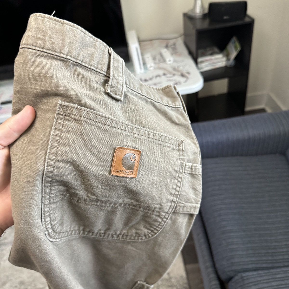 Carhartt × Vintage Vintage Y2K Faded brown Carhartt wide leg carpenter pants Size US 38 / EU 54 - 4 Thumbnail