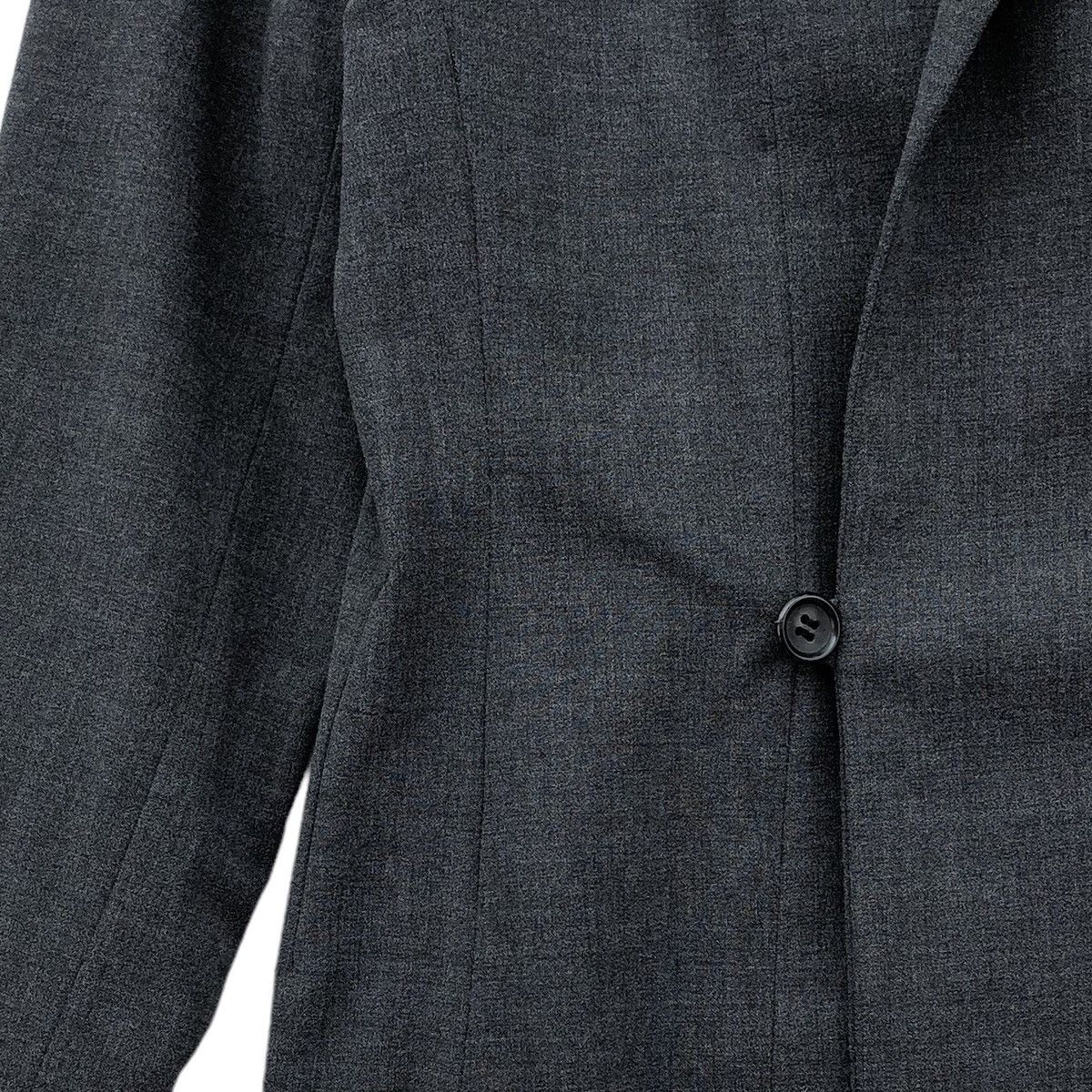 Issey Miyake Plantation Issey Miyake Grey Double Breasted Jacket / Blazer Size M / US 6-8 / IT 42-44 - 4 Thumbnail