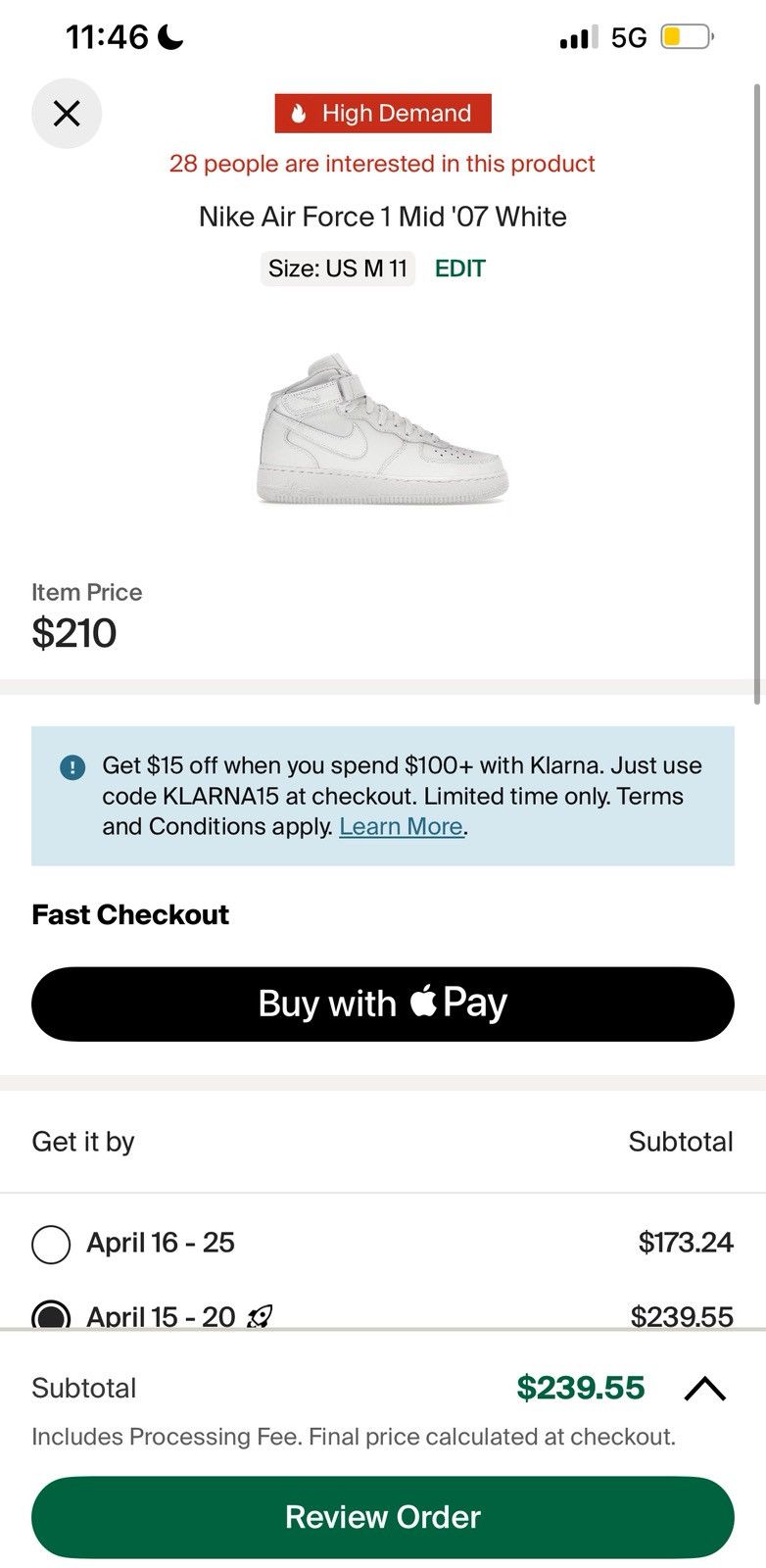 Nike Nike Air Force triple white Size US 11.5 / EU 44-45 - 5 Thumbnail