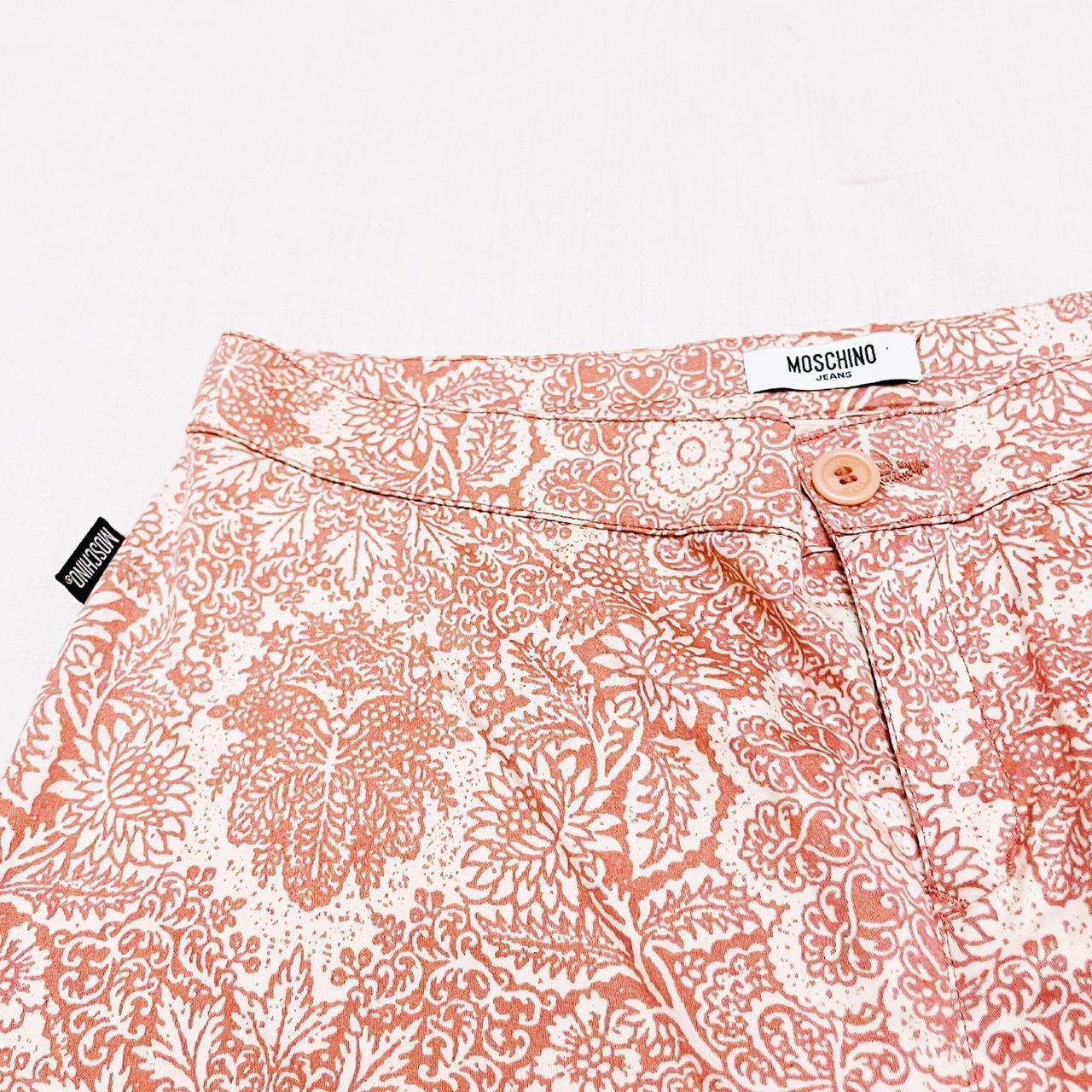 Moschino Y2K Moschino Jeans Floral Print Mid High Waisted Pants Size 30" / US 8 / IT 44 - 5 Thumbnail