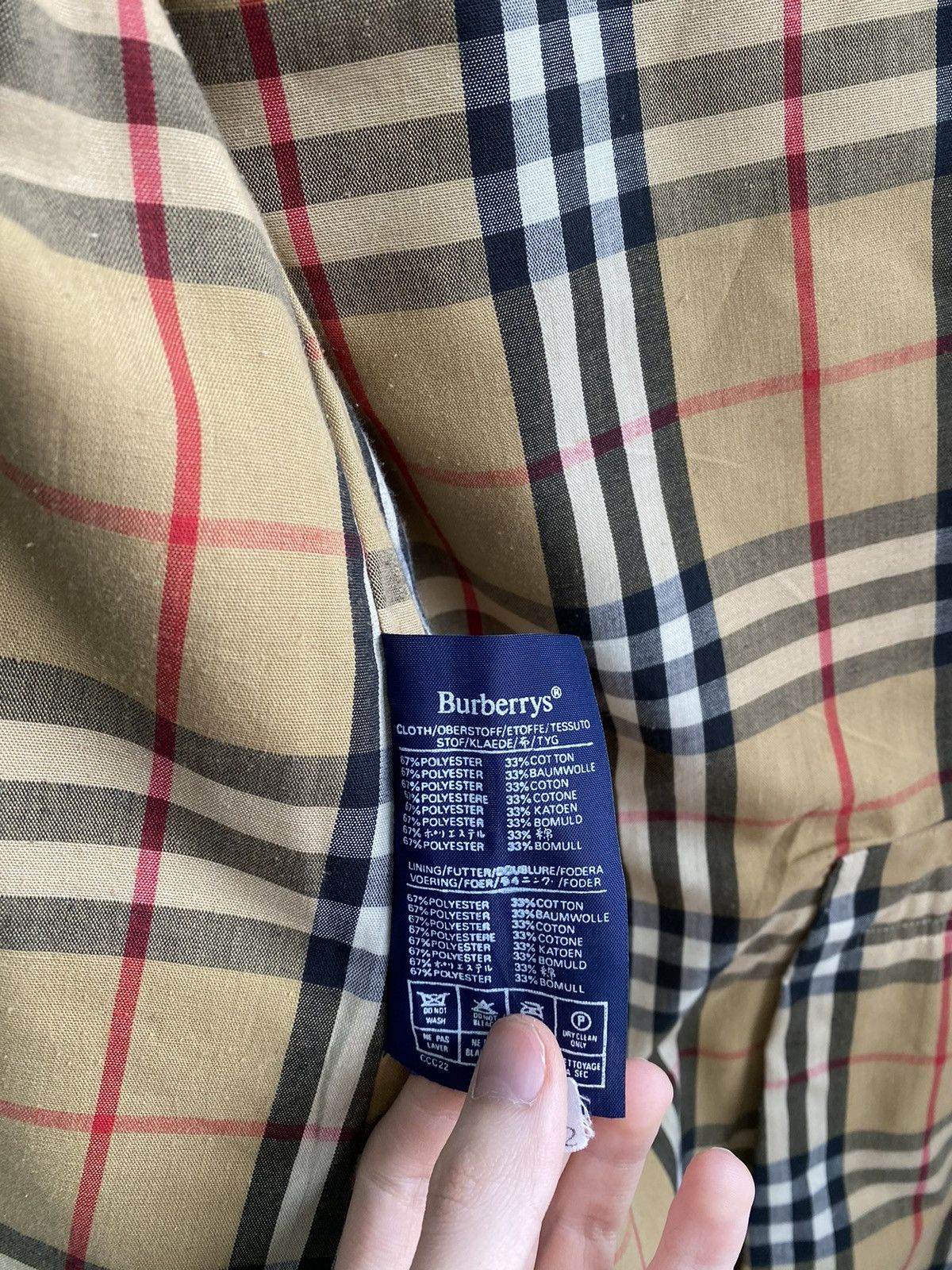 Burberry × Vintage Vintage Burberry Nova Check Trench Coat Size US S / EU 44-46 / 1 - 15 Thumbnail