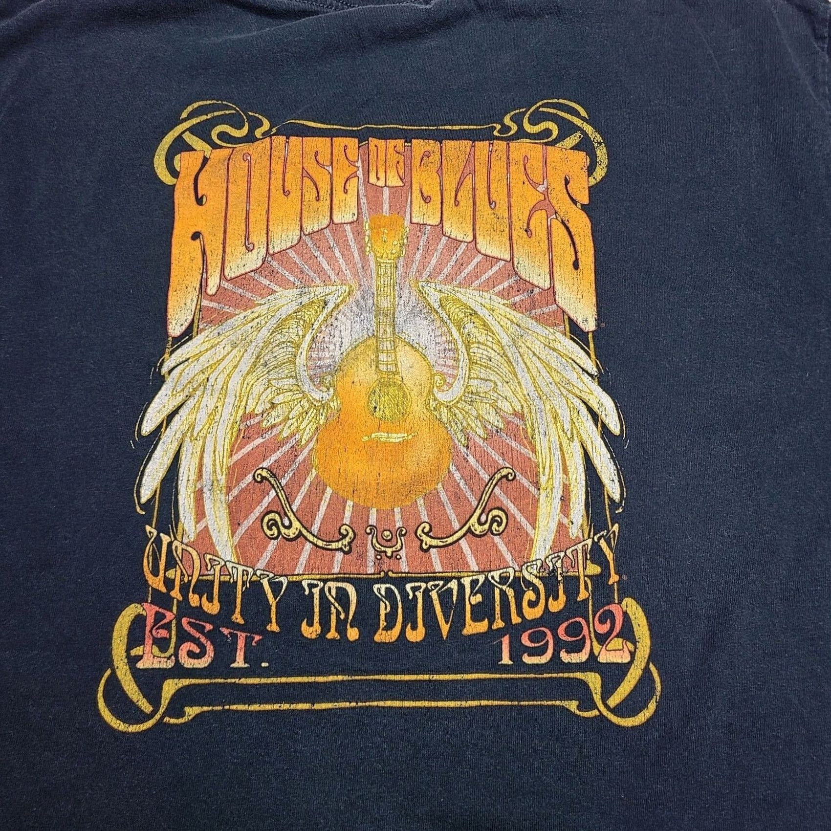 Vintage VINTAGE House Of Blues Myrtle Beach Florida T-Shirt L Mens 90s Concert Graphic Tee Blue Beach Size US L / EU 52-54 / 3 - 2 Thumbnail