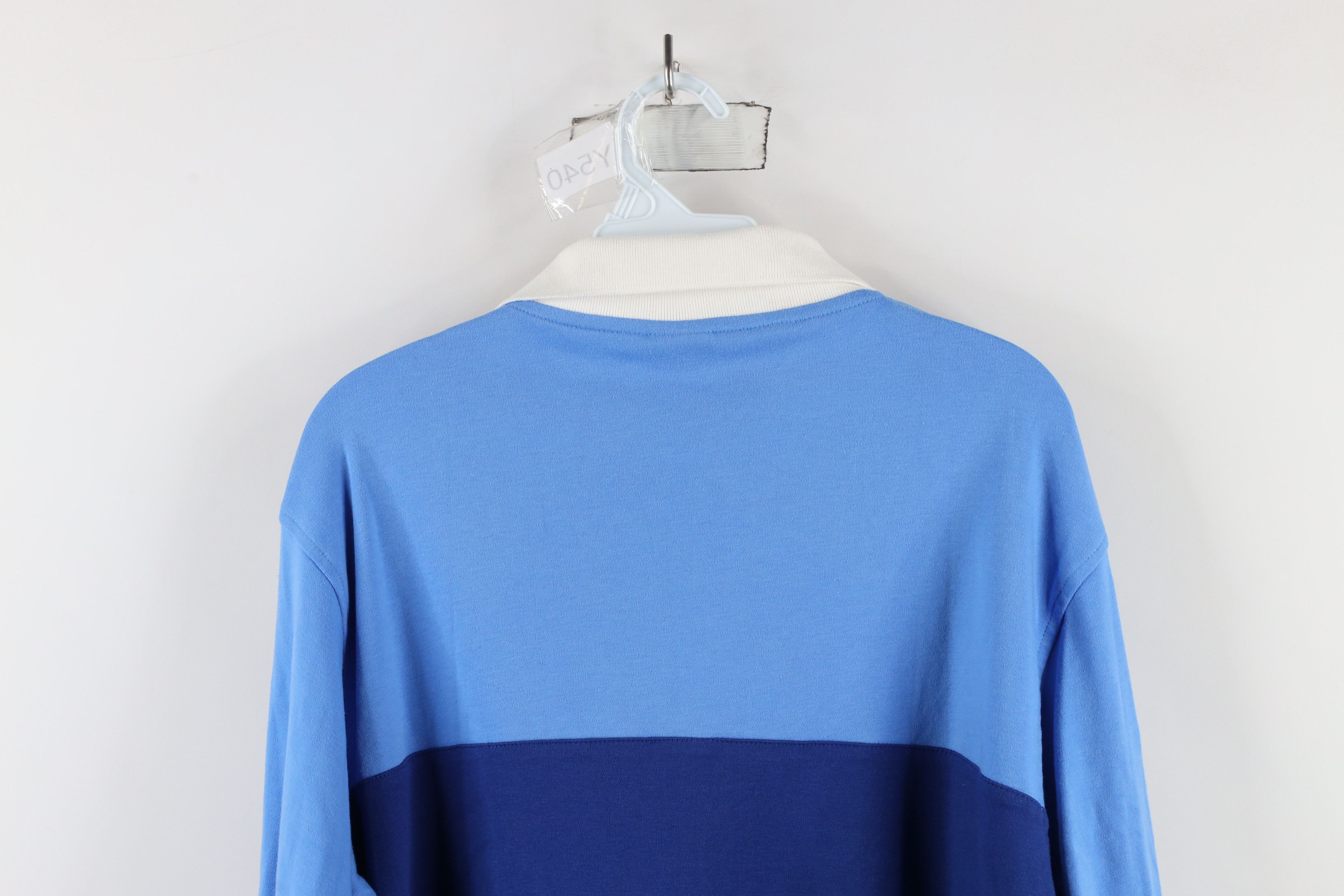 Vintage Vintage 90s Streetwear Block Long Sleeve Rugby Polo Shirt Size US L / EU 52-54 / 3 - 12 Thumbnail