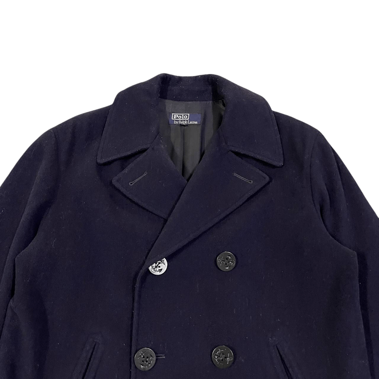 Polo Ralph Lauren Vintage Polo Ralph Lauren Wool Peacoat Size US M / EU 48-50 / 2 - 2 Thumbnail