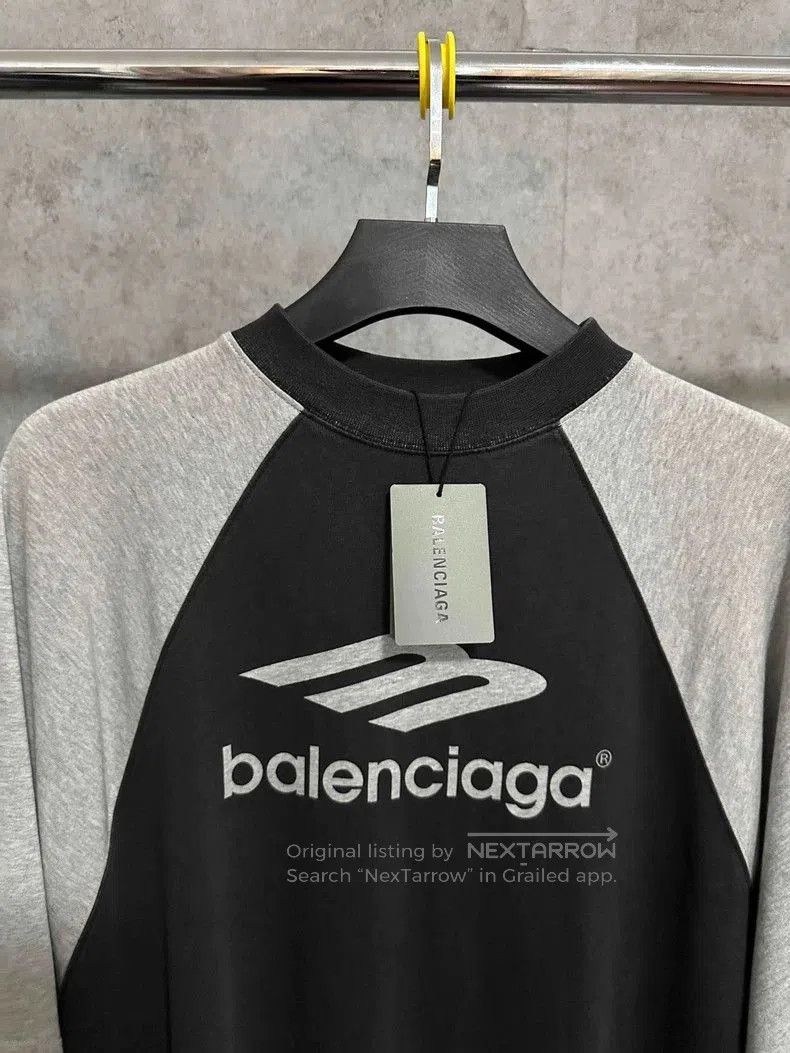 Balenciaga Balenciaga 3B Logo Black Gray Short Sleeve Tee. Size US L / EU 52-54 / 3 - 2 Thumbnail