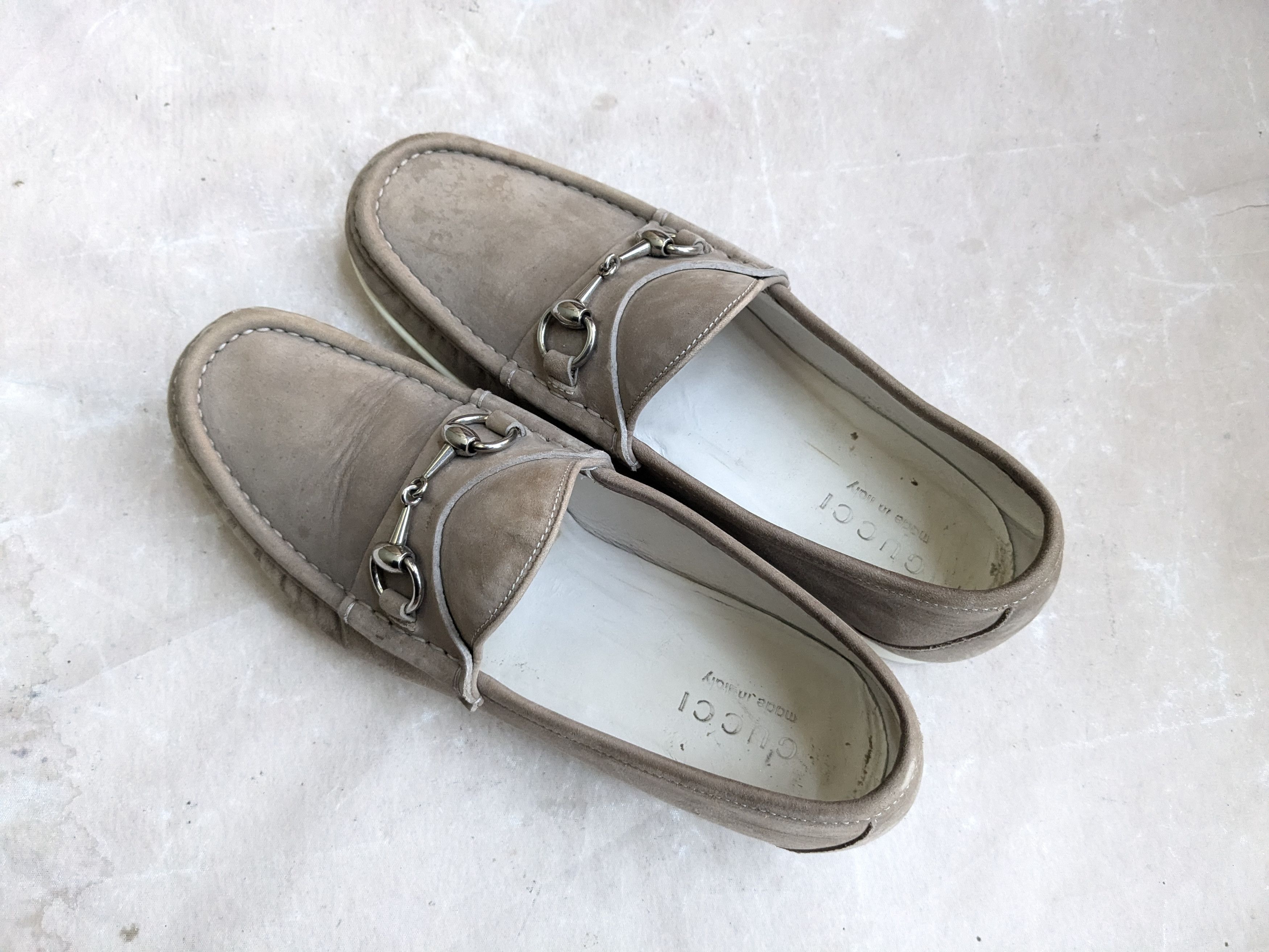 Gucci Gucci Horsebit Loafers Gray 8 Leather Size US 8 / EU 41 - 13 Thumbnail