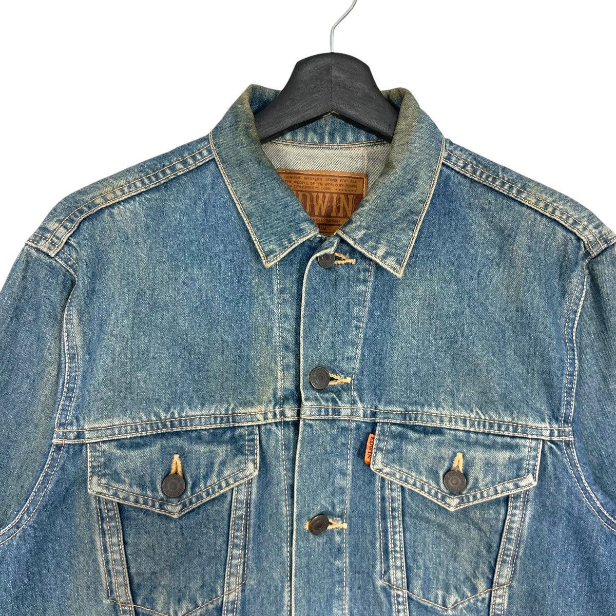 Edwin Vintage Edwin Denim Jacket Trukers Button Up Denim Jeans Size US S / EU 44-46 / 1 - 7 Thumbnail