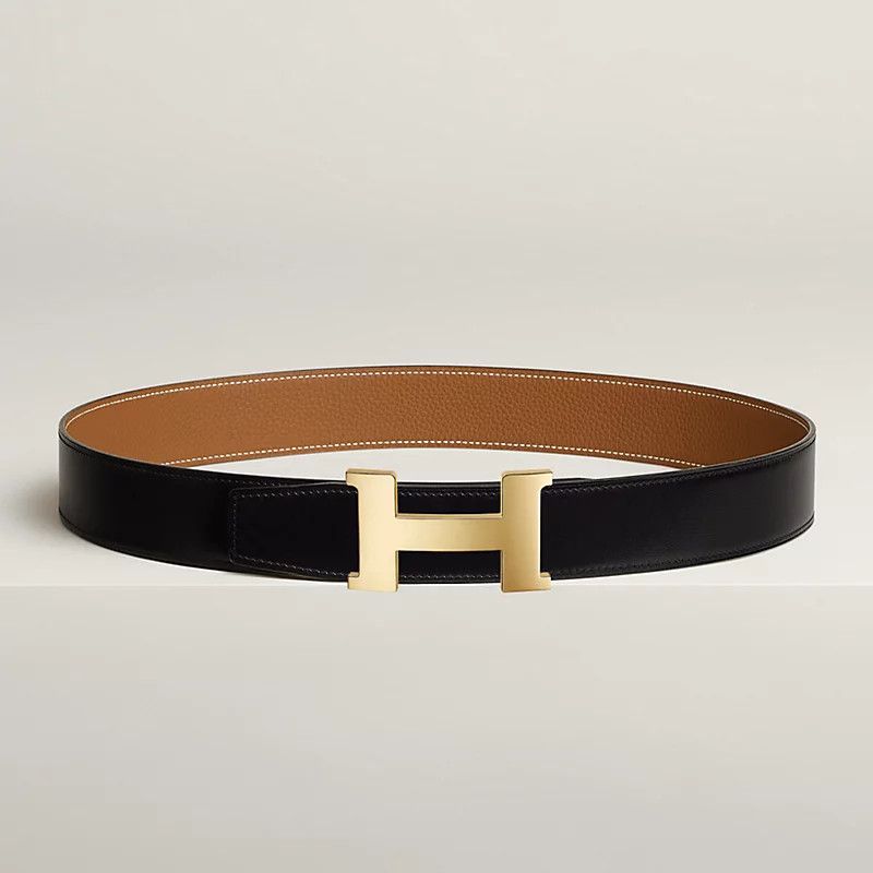 HERMES BELT BUCKLE LEATHER H LOGO REVESIBLE H074562CP2K