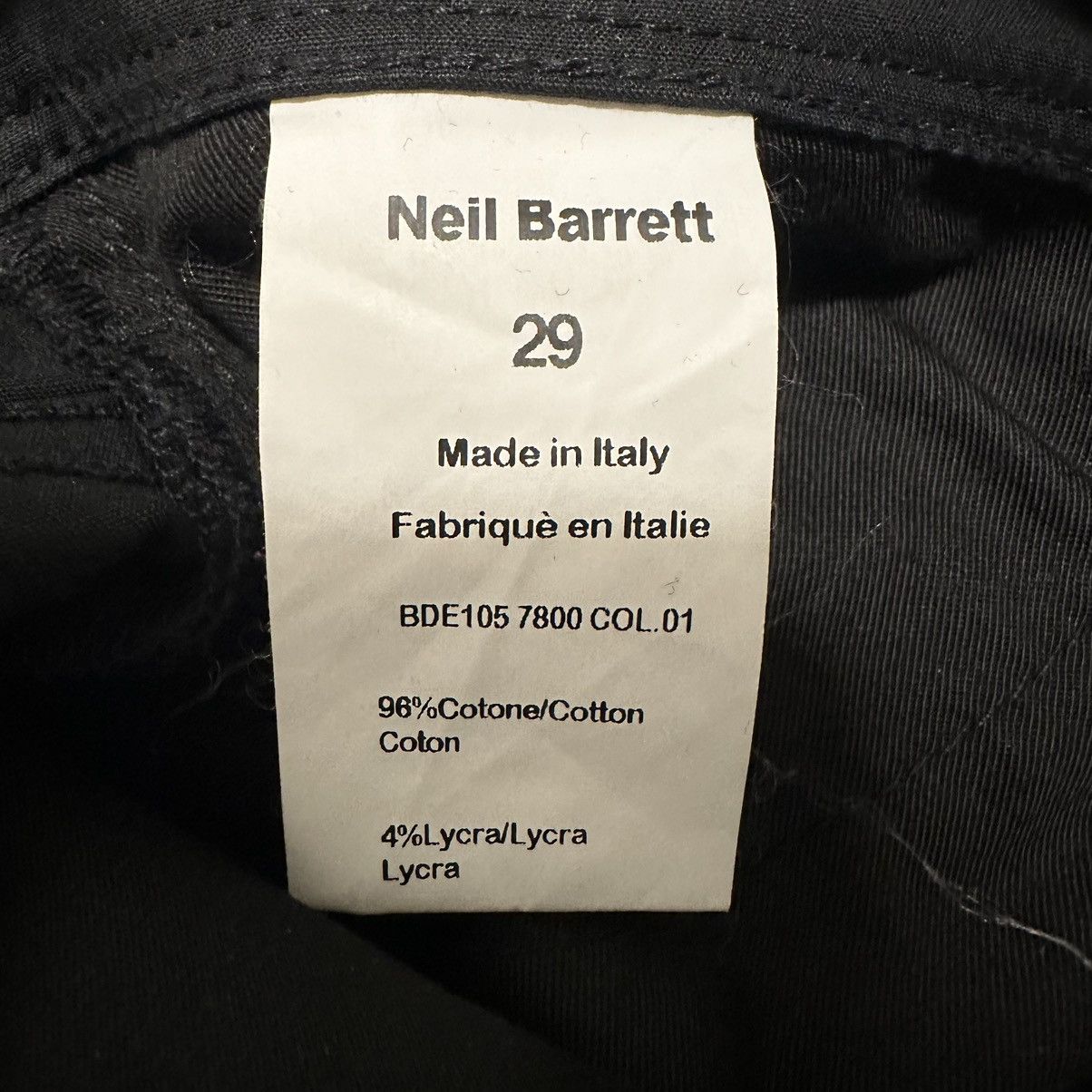Neil Barrett Classic Neil Barrett Black Pants Size US 29 - 9 Thumbnail