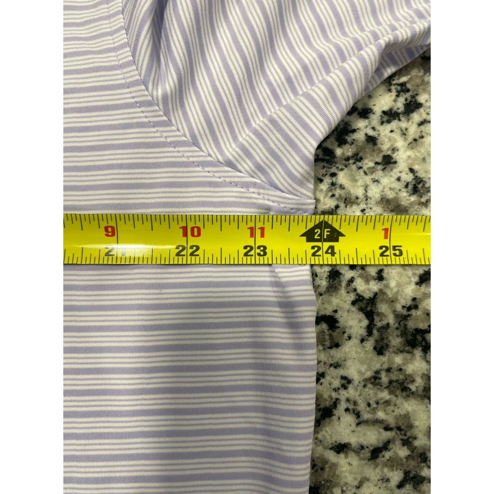 Peter Millar Peter Millar Shirt Purple/White Striped Summer Comfort Polo L Mens Size US L / EU 52-54 / 3 - 3 Thumbnail