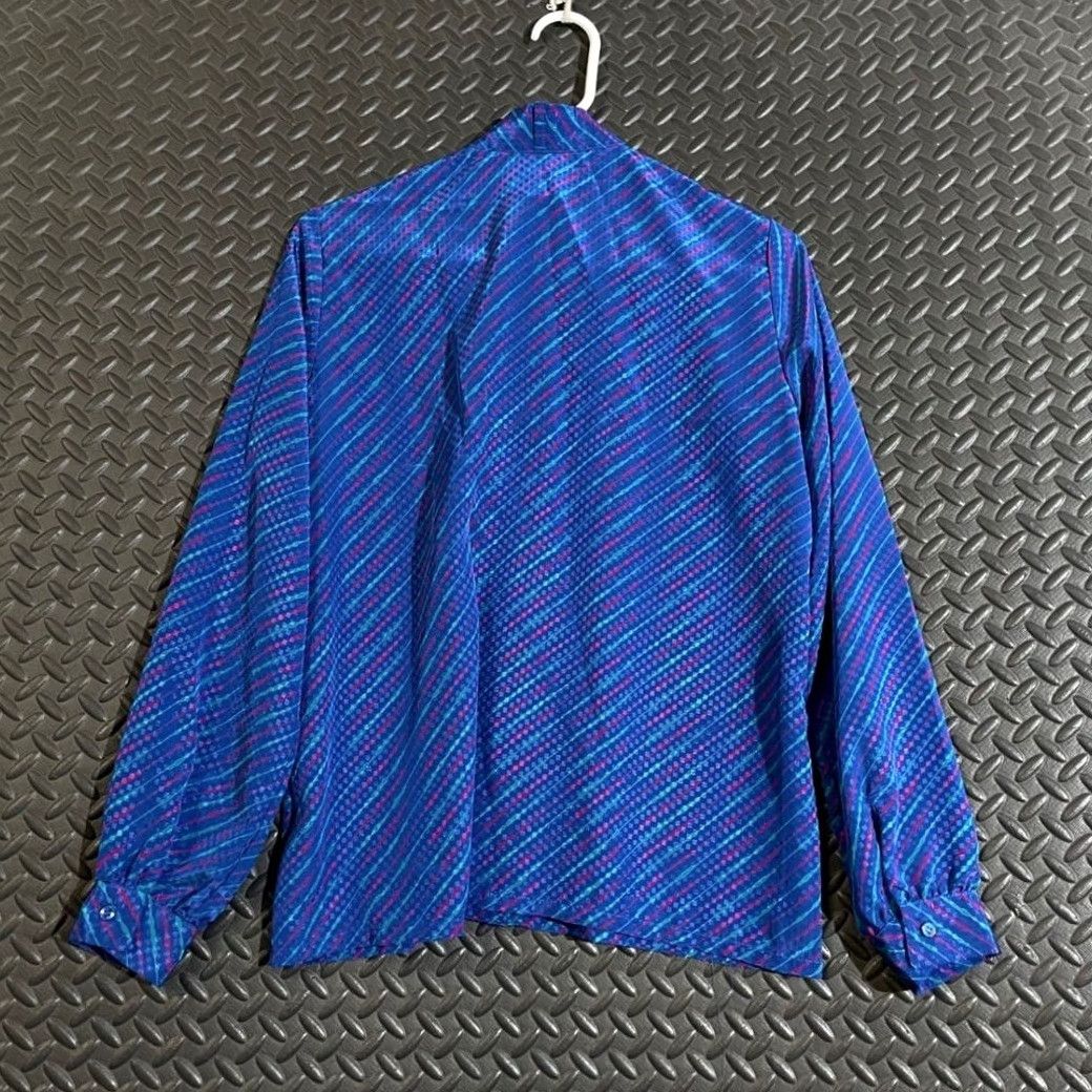 Pendleton Pendleton Blouse Women's 12 Blue Hidden Button Up Miss Sophisticates Red Size XL / US 12-14 / IT 48-50 - 4 Thumbnail