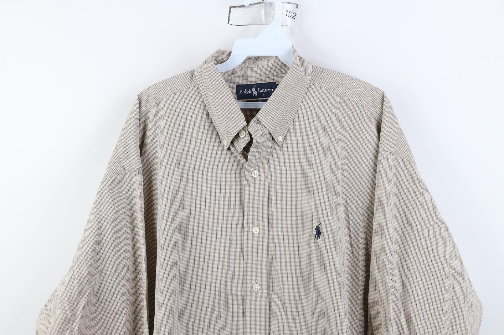 Polo Ralph Lauren Vintage 90s Ralph Lauren Collared Button Down Shirt Plaid Size US XL / EU 56 / 4 - 2 Thumbnail