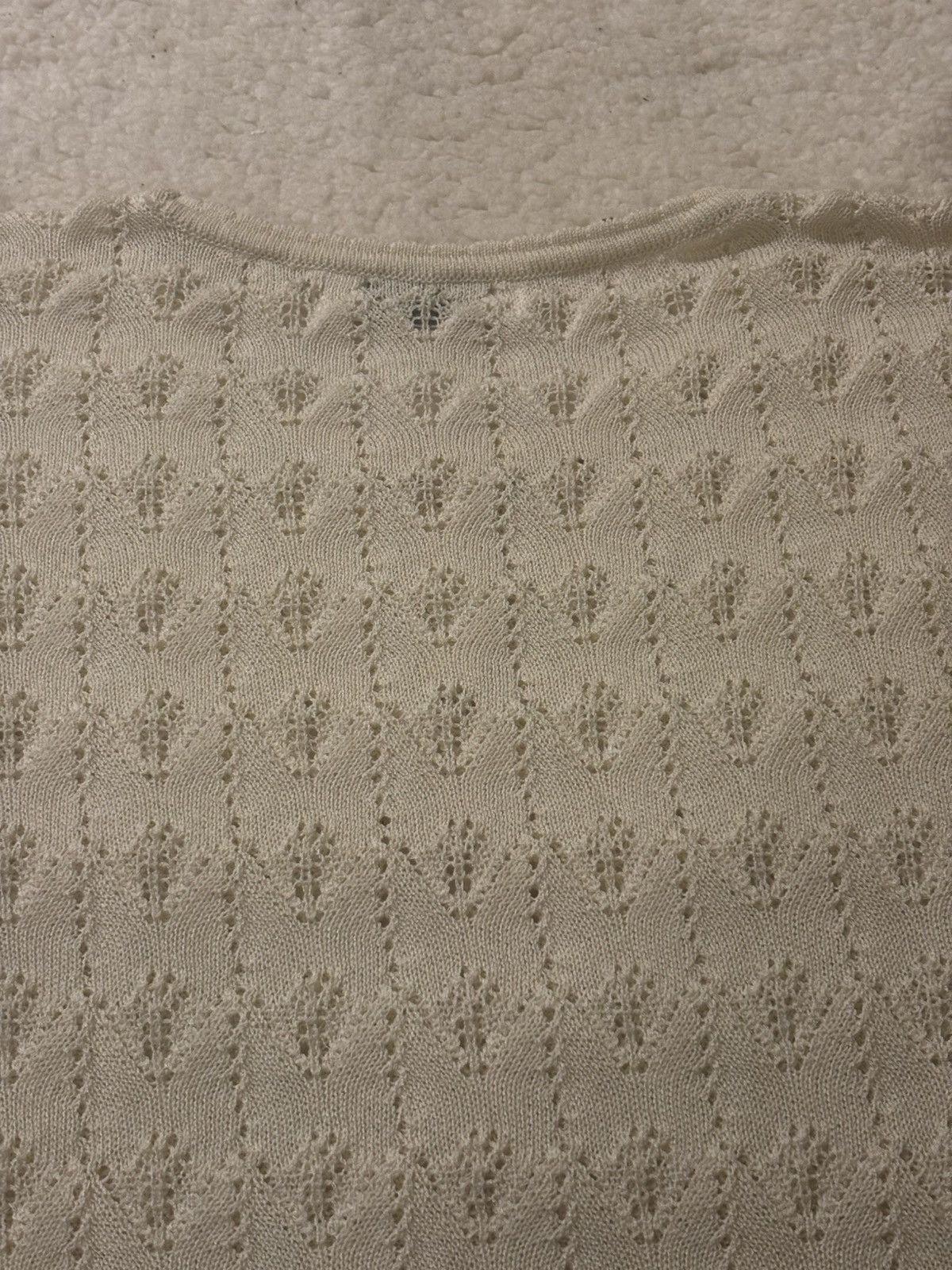 Other Cream colored knit top1977 Size L / US 10 / IT 46 - 7 Thumbnail