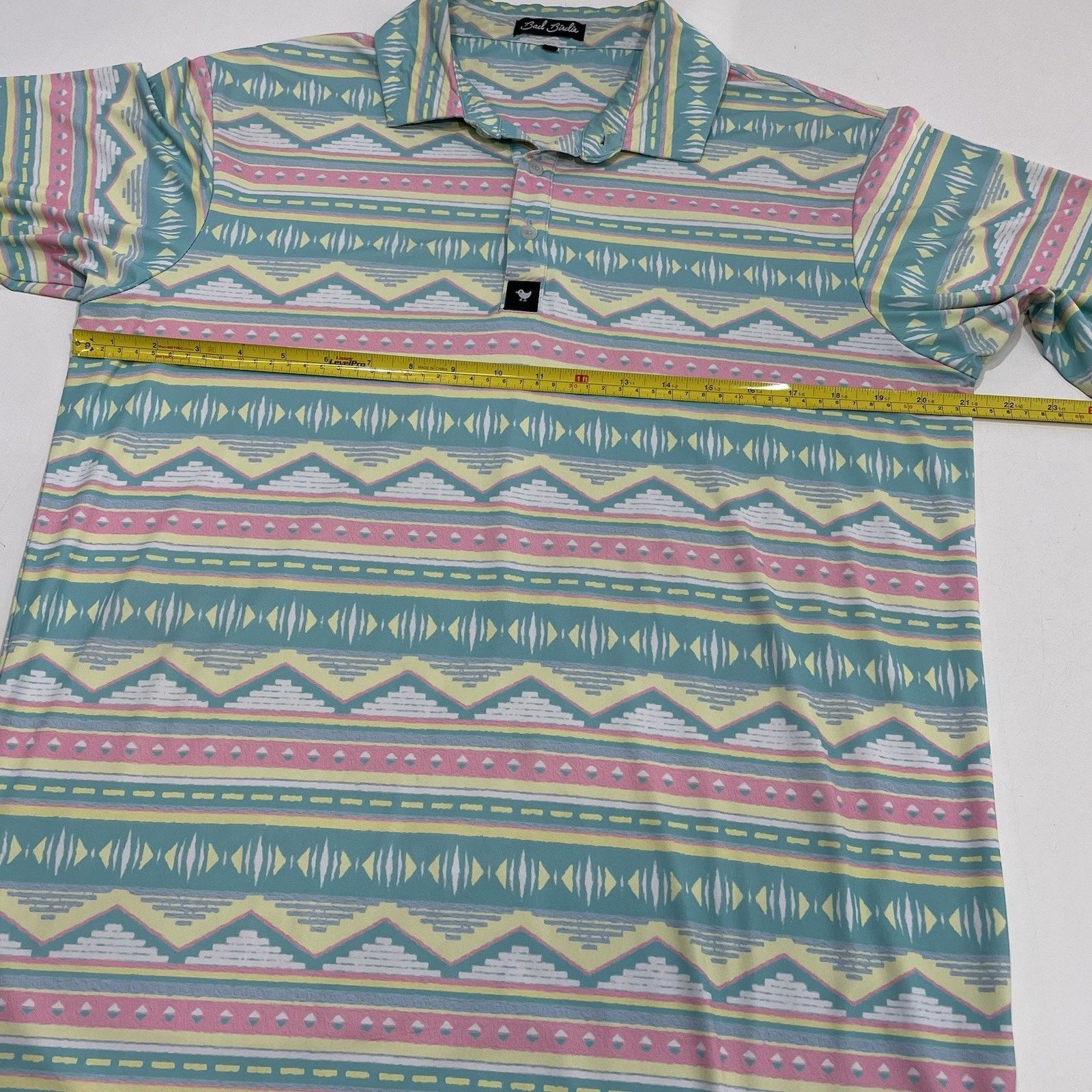 Bad Birdie Bad Birdie Salty Savage Golf Polo Shirt Men’s Size M Aztec Size US M / EU 48-50 / 2 - 6 Thumbnail