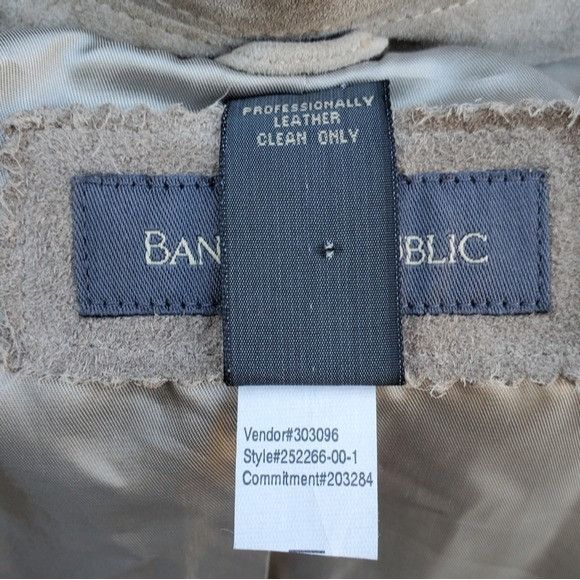Banana Republic Banana Republic Taupe Gray Suede Leather Designer Blazer 2 Size XS / US 0-2 / IT 36-38 - 5 Thumbnail