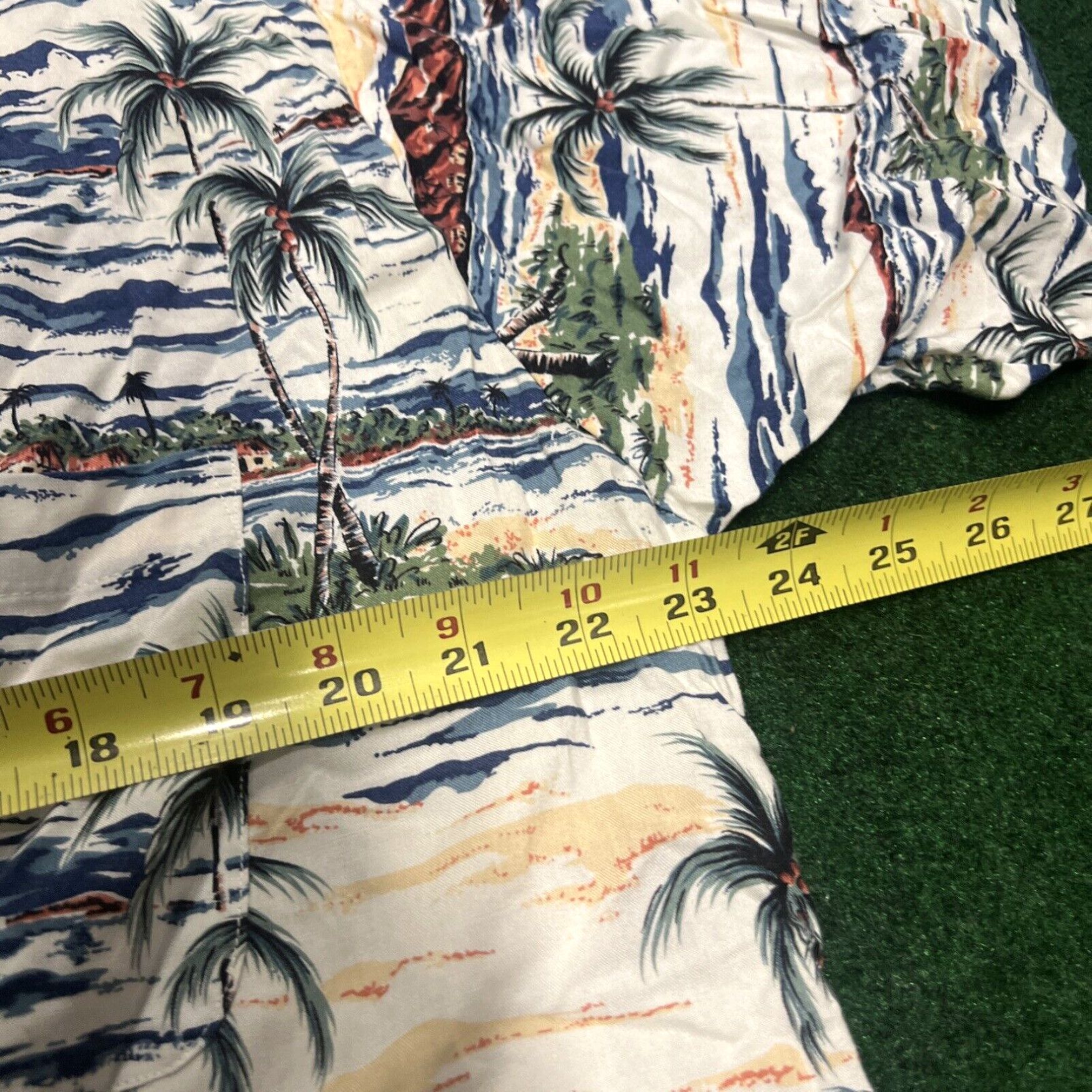 Vintage Vintage 90s Ocean Current Button Hawiaan Shirt Sz Large Beach Trees Boats Summer Size US L / EU 52-54 / 3 - 6 Thumbnail