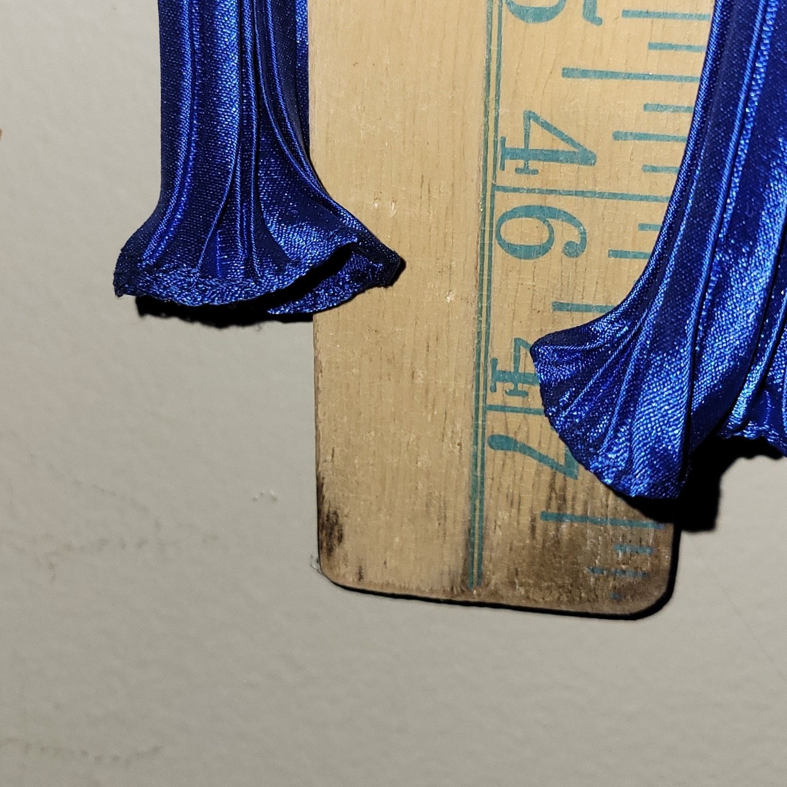 & Other Stories George F Couture Plisse Pleated Fortuny Cobalt Blue Gown Size XL / US 12-14 / IT 48-50 - 3 Thumbnail