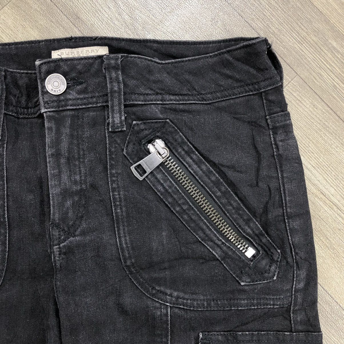 Burberry × Designer × Vintage 2000s Burberry Brit Cargo Bondage Bikers Jeans Skinny Size US 32 / EU 48 - 4 Thumbnail