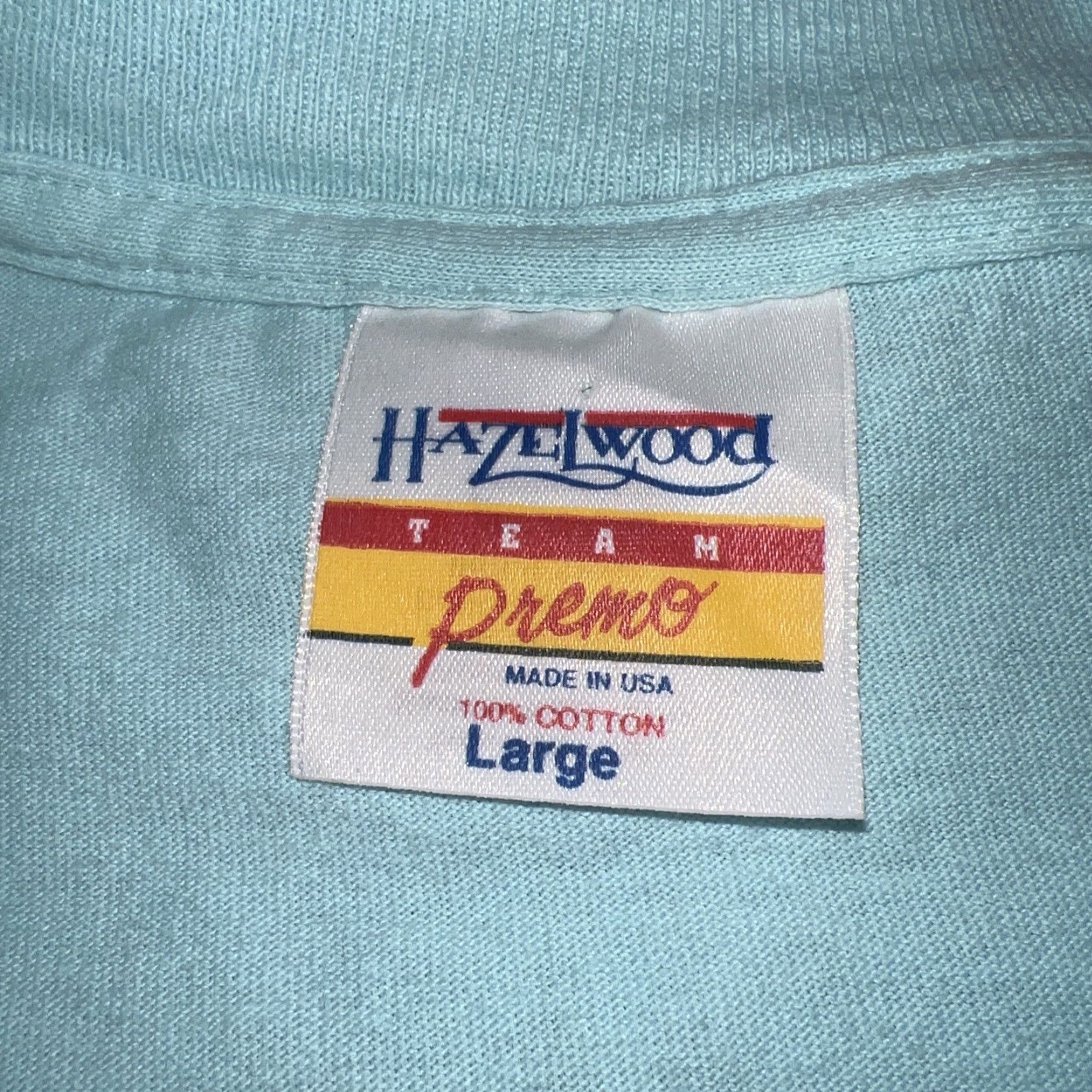 Elwood VINTAGE Hazelwood T-Shirt Arizona Blue Single Stirch Men L Mens Shirt Blue Arizona VTG Size US L / EU 52-54 / 3 - 3 Thumbnail