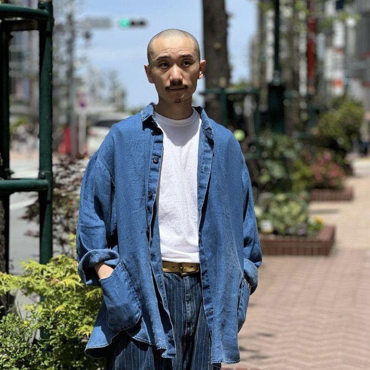 ポータークラシックINDIGO LINEN CHINESE JACKET 3 Porter Classic