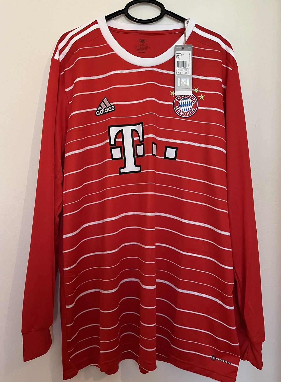 Adidas Bayern Munich 2022-23 Long Sleeve Jersey Size US XXL / EU 58 / 5 - 1 Thumbnail