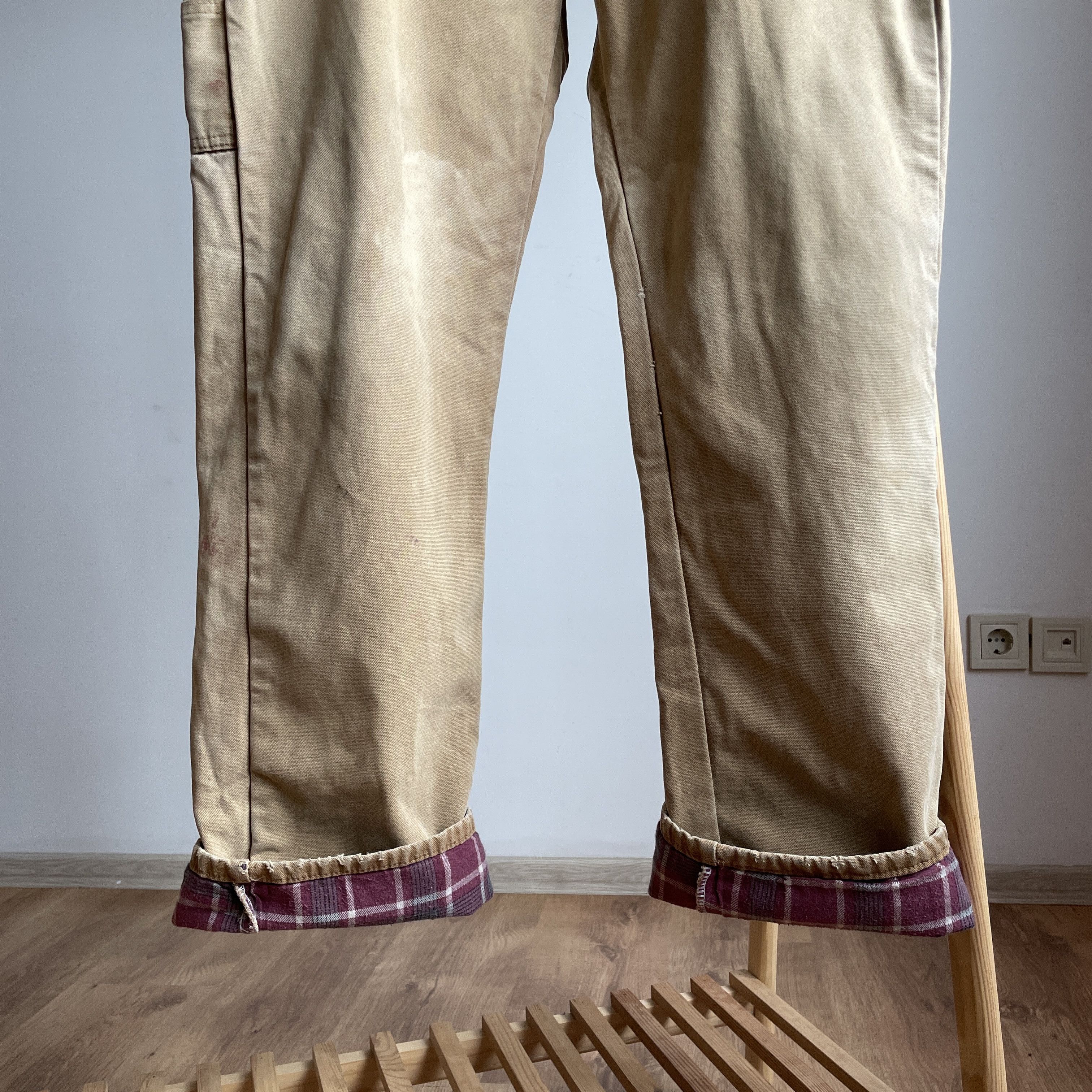 Dickies Dickies Flannel Lined Duck Canvas Carpenter Work Pants Size US 36 / EU 52 - 6 Thumbnail