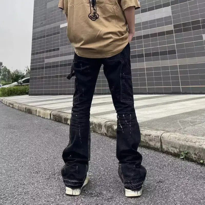 Japanese Brand Retro loose zipper straight leg casual jeans Size US 30 / EU 46 - 2 Thumbnail