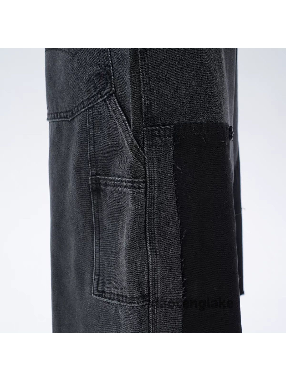 Vintage xz denim wide Leg loose hiphop y2k carpenter shorts Size US 31 - 2 Thumbnail