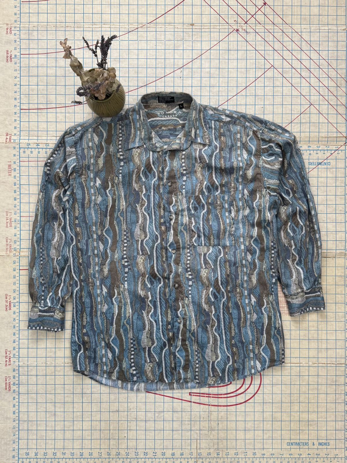 Tundra × Tundra Canada Tundra Canada Colored Cable Knit Style Button Up Shirt Large Size US L / EU 52-54 / 3 - 2 Thumbnail