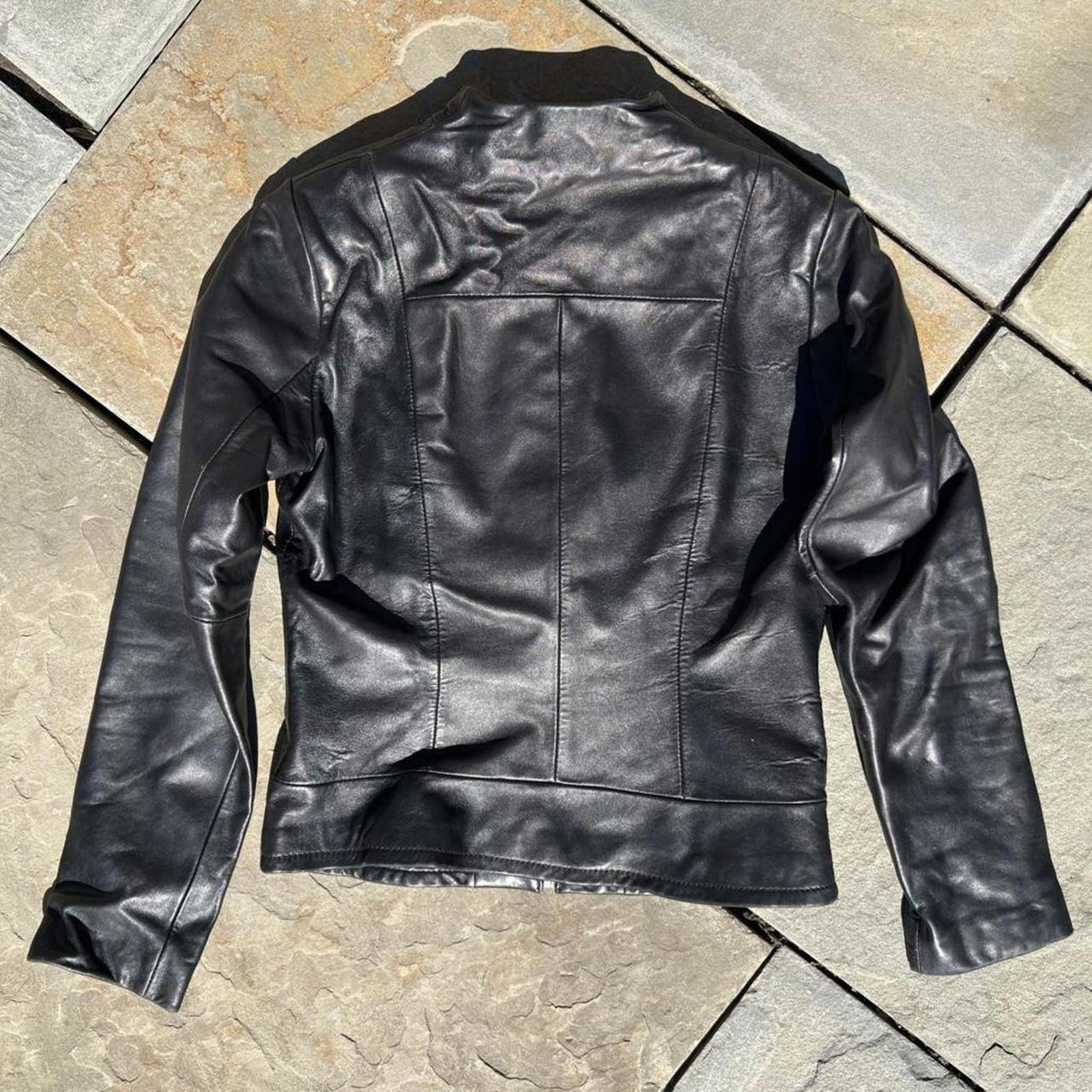 Vintage Vintage 90s Leather Biker Jacket Size S / US 4 / IT 40 - 6 Thumbnail