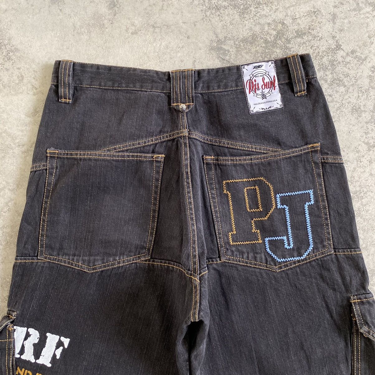 Japanese Brand 2000’s Y2K PJ’S Surf Japan Cargo Baggy Vintage Denim Jeans Size US 32 / EU 48 - 22 Thumbnail