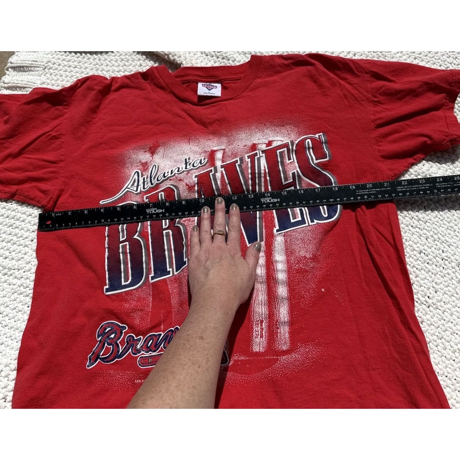 Vintage VINTAGE 1995 Atlanta Braves red cotton T-Shirt Baseball L Mens Size US L / EU 52-54 / 3 - 5 Thumbnail
