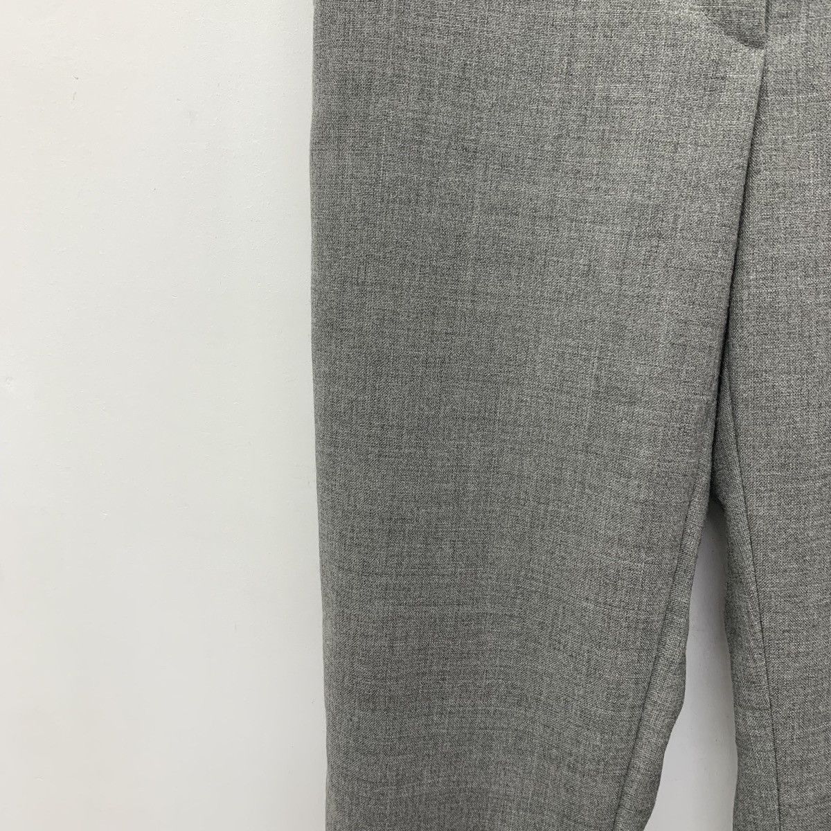Thom Browne THOM BROWNE Grey Wool Straight Leg Trousers K26WX Size 28" / US 6 / IT 42 - 4 Thumbnail