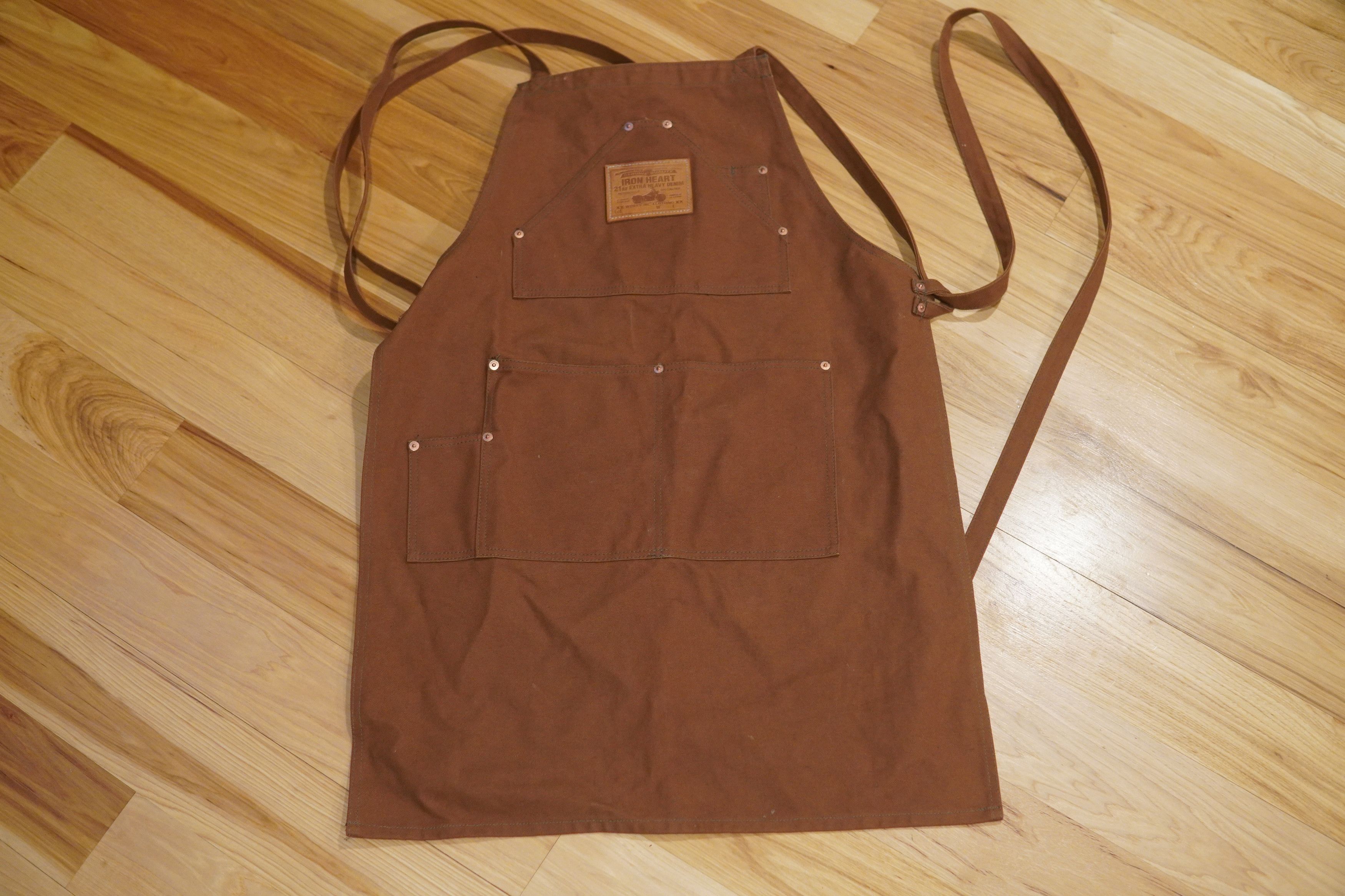 Iron Heart 17oz Cotton Duck Apron - Brown IHG-057-BRN Size ONE SIZE - 2 Thumbnail