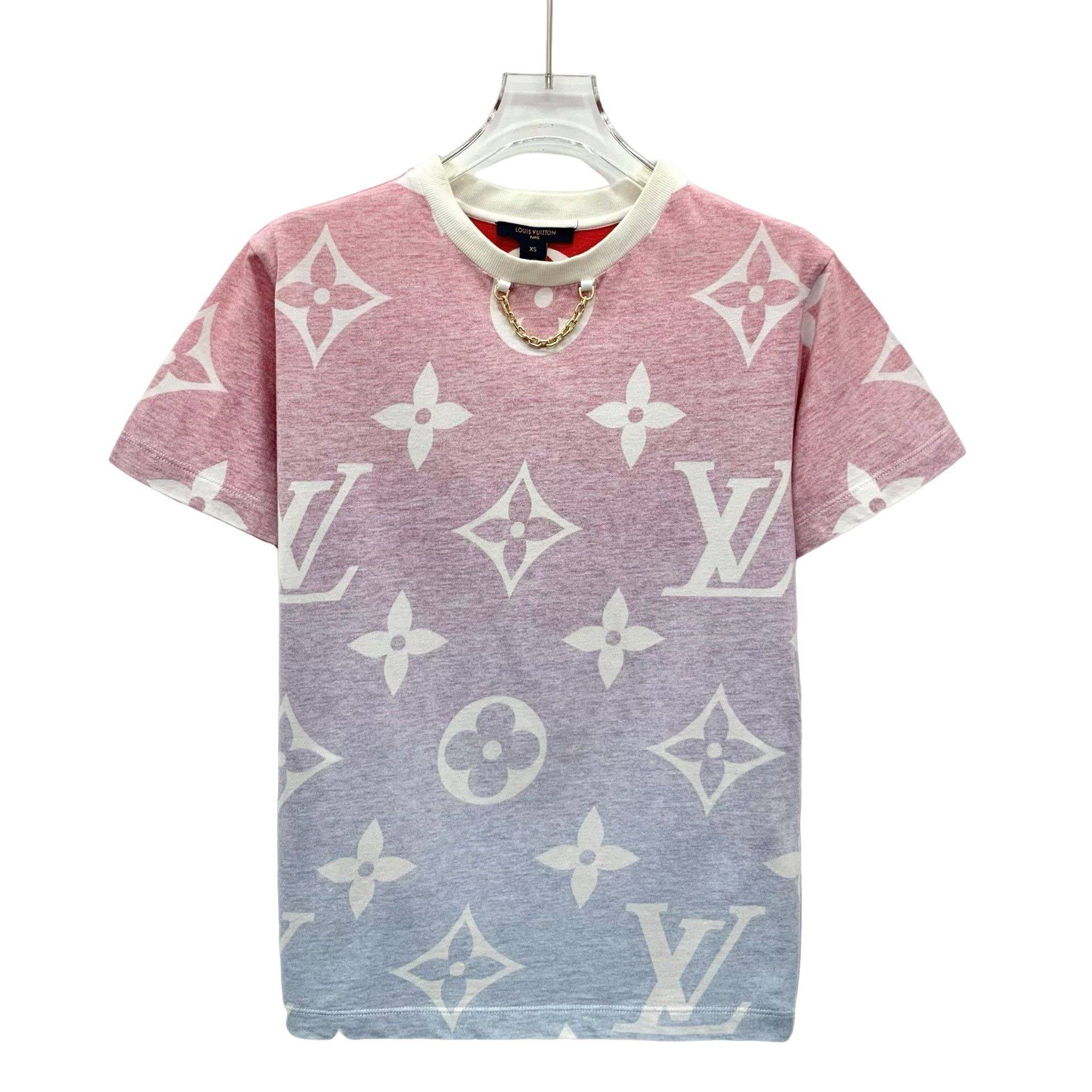 Louis Vuitton Louis Vuitton Gradient Monogram Chain T-Shirt XS Size XS / US 0-2 / IT 36-38 - 1 Thumbnail