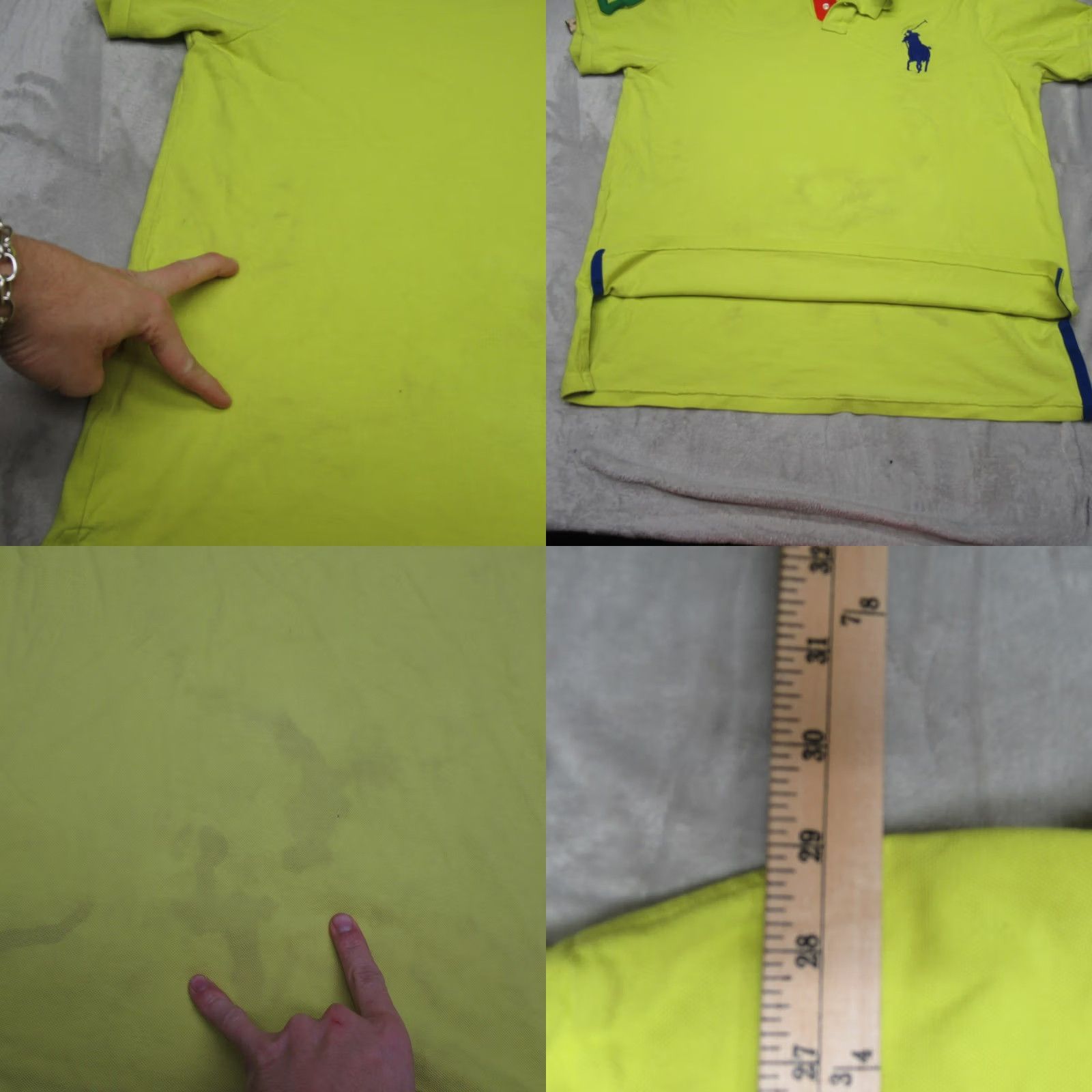 Polo Ralph Lauren Polo Ralph Lauren Shirt Mens Big 2X Yellow Custom Fit Golf Pony READ Size US XXL / EU 58 / 5 - 8 Thumbnail