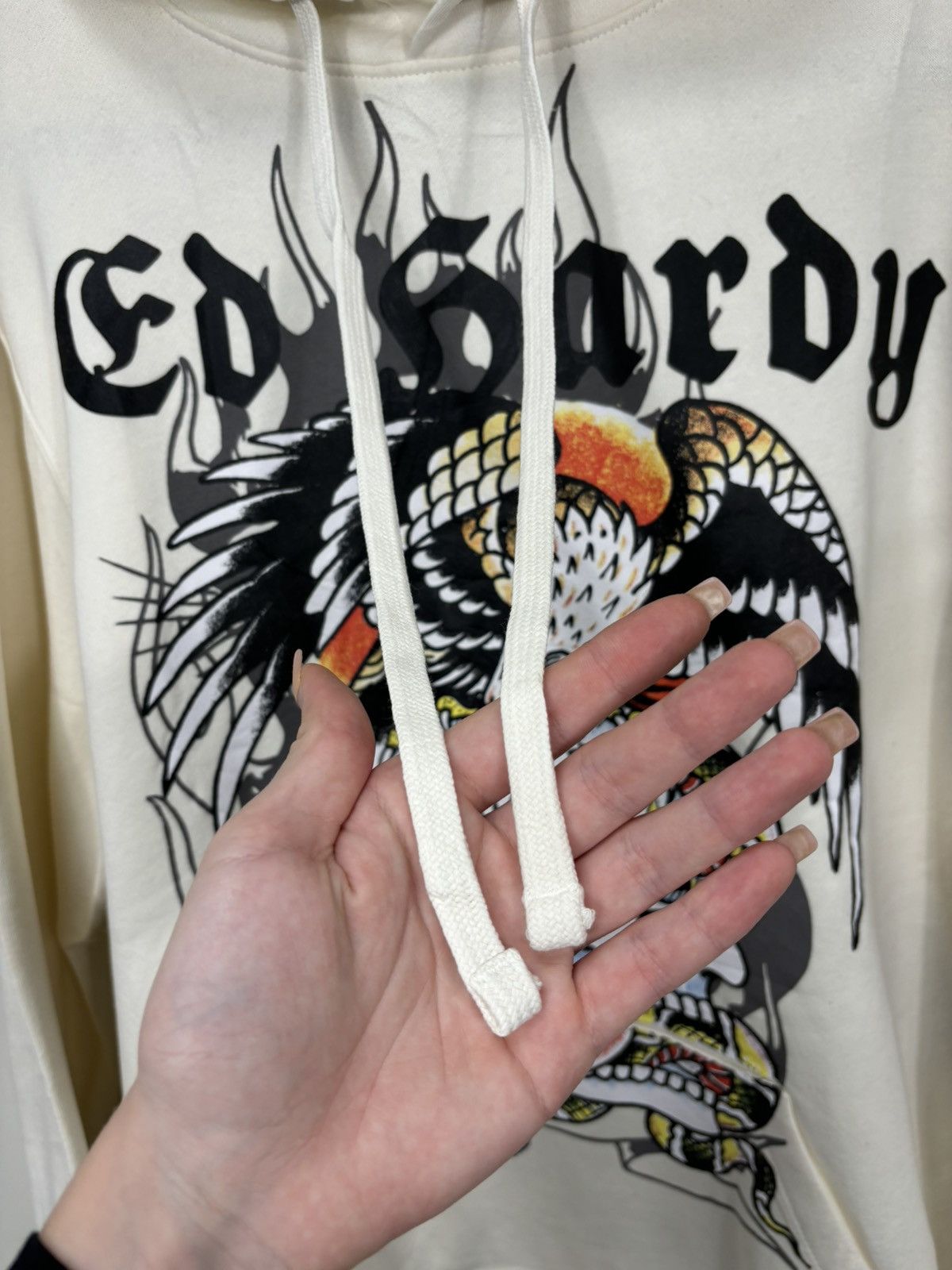 Christian Audigier Ed Hardy NEW Eagle Dead Skull Logo Y2K Hype Hoodie Size US L / EU 52-54 / 3 - 7 Thumbnail