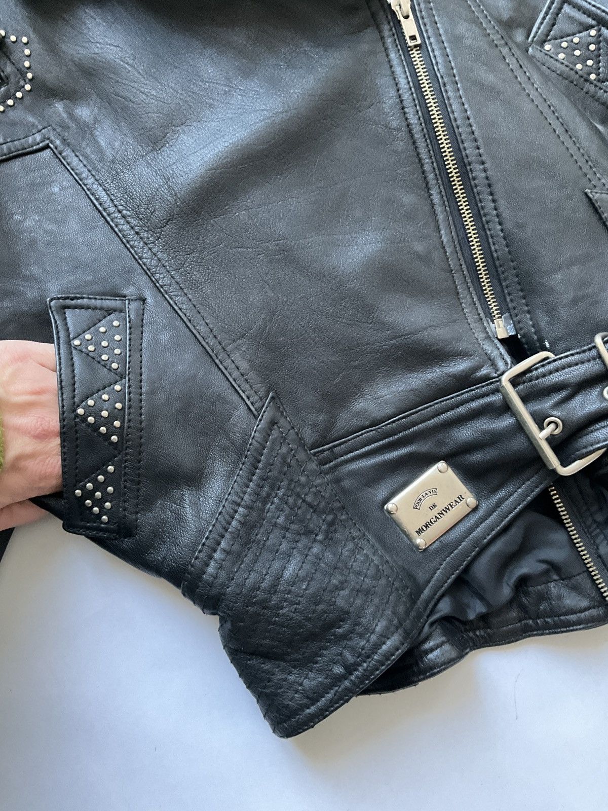 Vintage Vintage leather jacket with studs Size M / US 6-8 / IT 42-44 - 7 Thumbnail