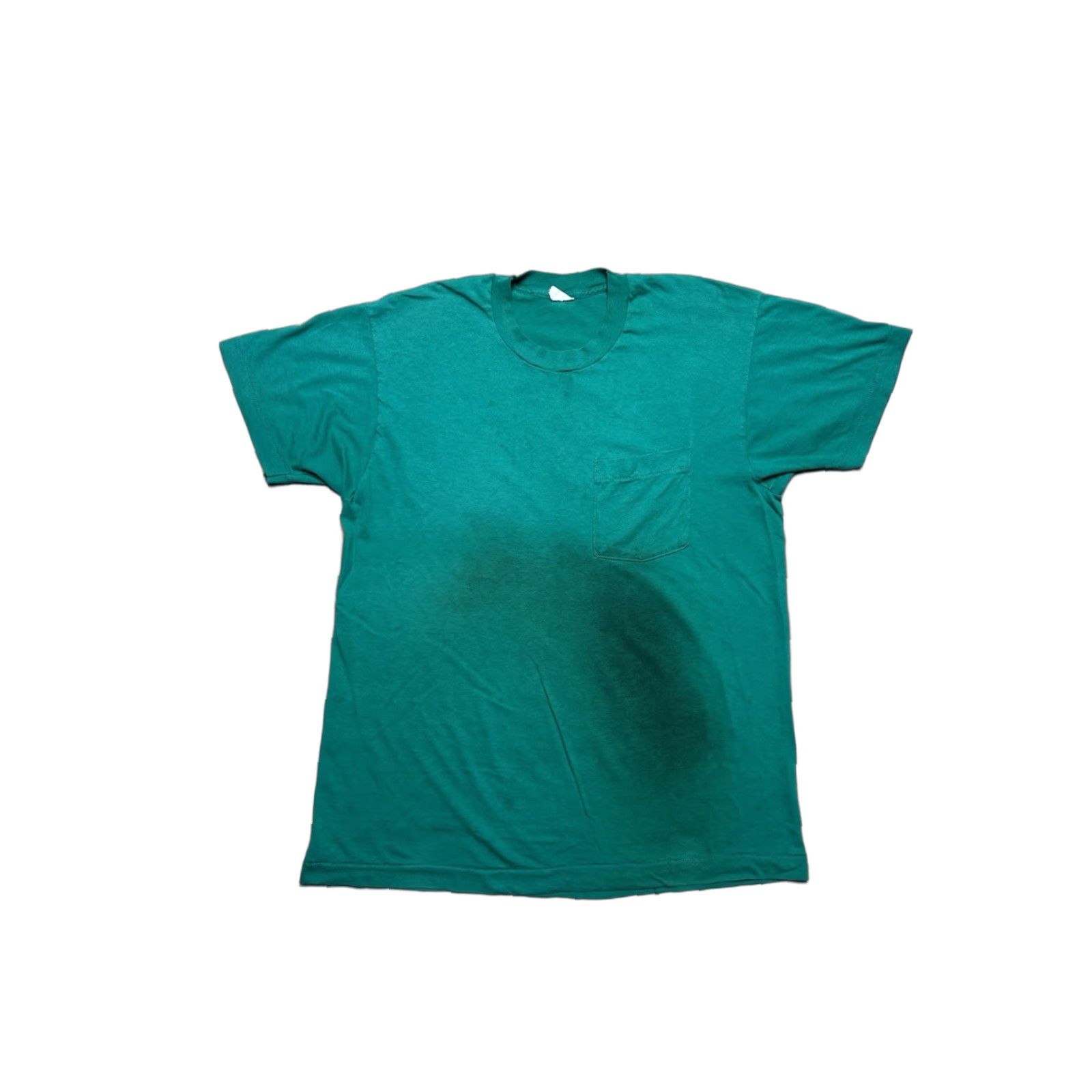 Fruit Of The Loom VINTAGE 80s Fruit of the Loom T-Shirt Pocket Blue XL Men Size US XL / EU 56 / 4 - 1 Thumbnail