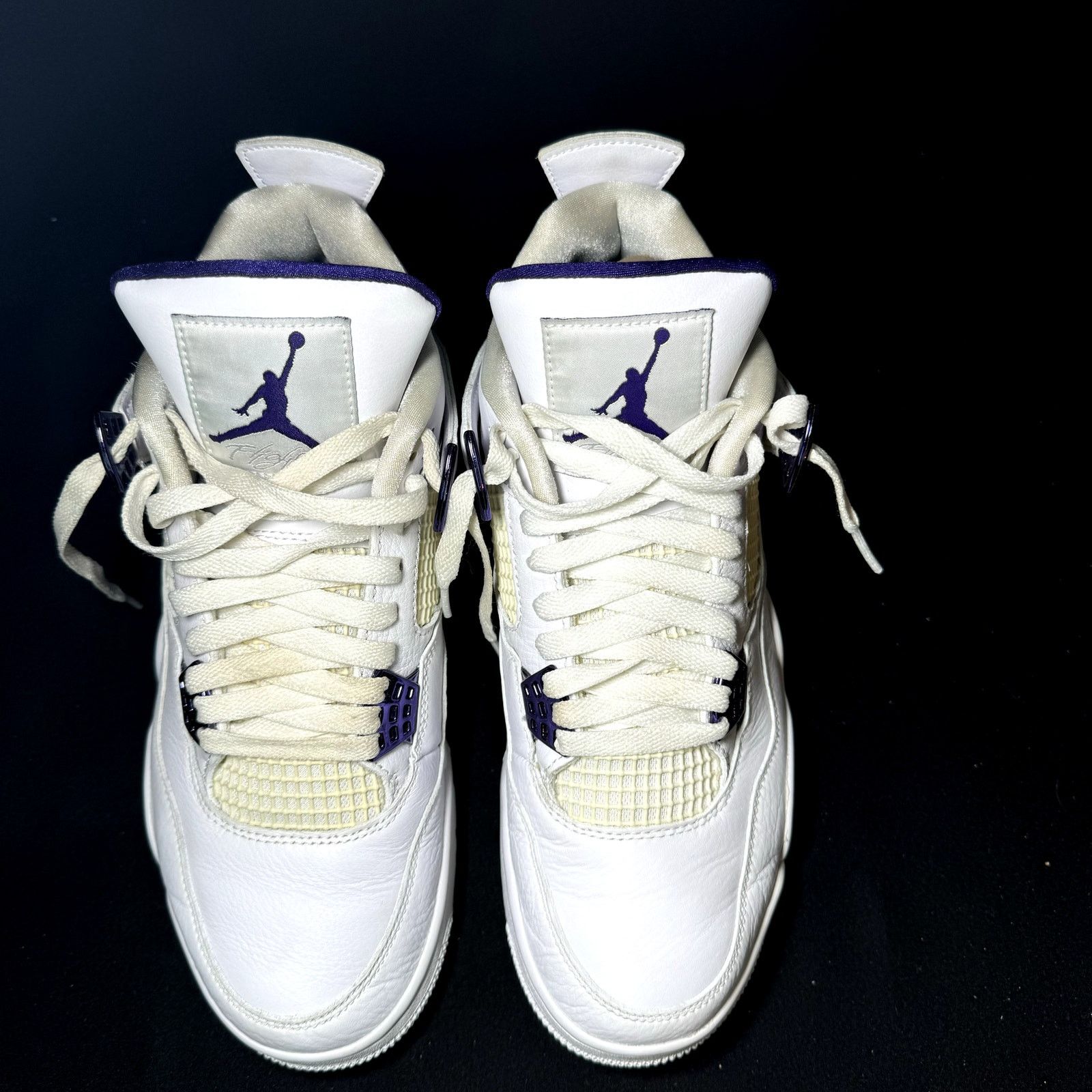 Jordan Brand × Nike Size 9.5 - Air Jordan 4 Retro Purple Metallic Men's Shoes Size US 9.5 / EU 42-43 - 4 Thumbnail