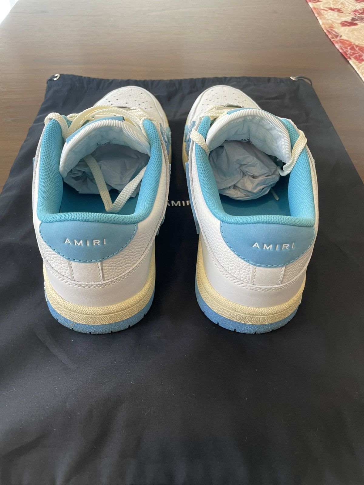 Amiri Amiri Skel Top Low - Bandana White/Blue Size US 7 / EU 40 - 4 Thumbnail