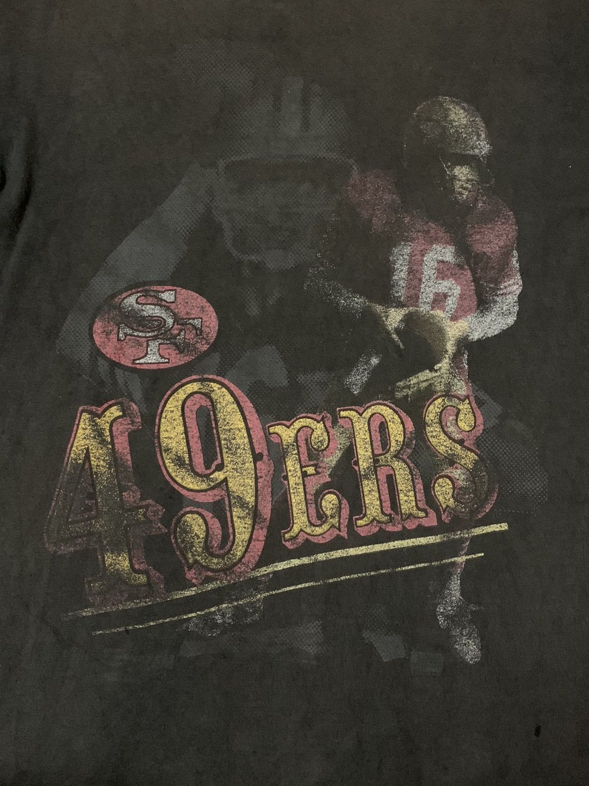 NFL × Salem Sportswear × Vintage ‘Rare’ Vintage 49ERS San Francisco Joe Montana T Shirt Size US L / EU 52-54 / 3 - 3 Thumbnail