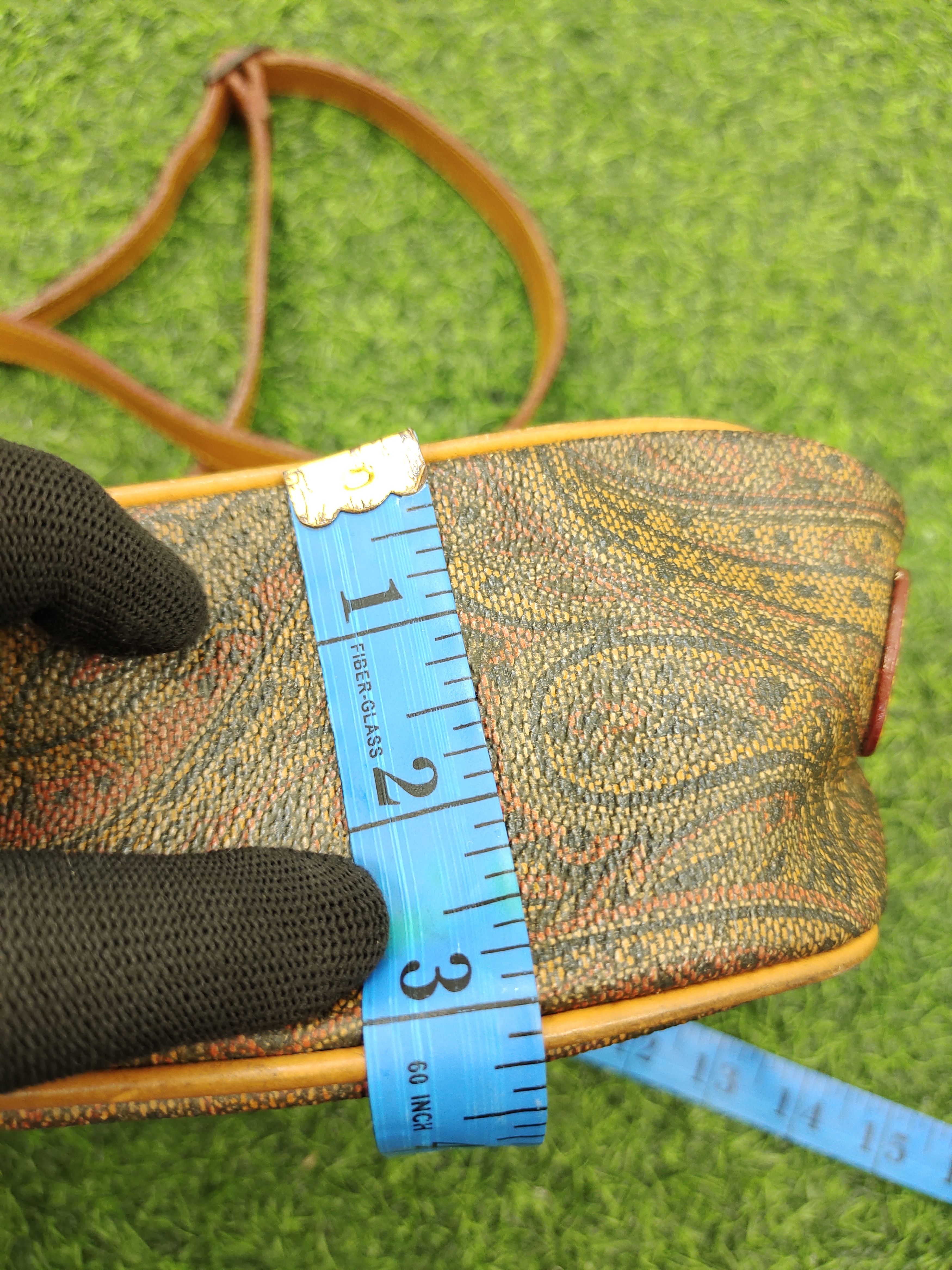 Leather Vintage 80s Linea Gani Floral Japan Patina Crossbody Bag Size ONE SIZE - 17 Thumbnail