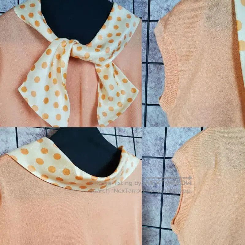 Dior Dior Summer Orange Polka Dot Blouse . Size M / US 6-8 / IT 42-44 - 3 Thumbnail