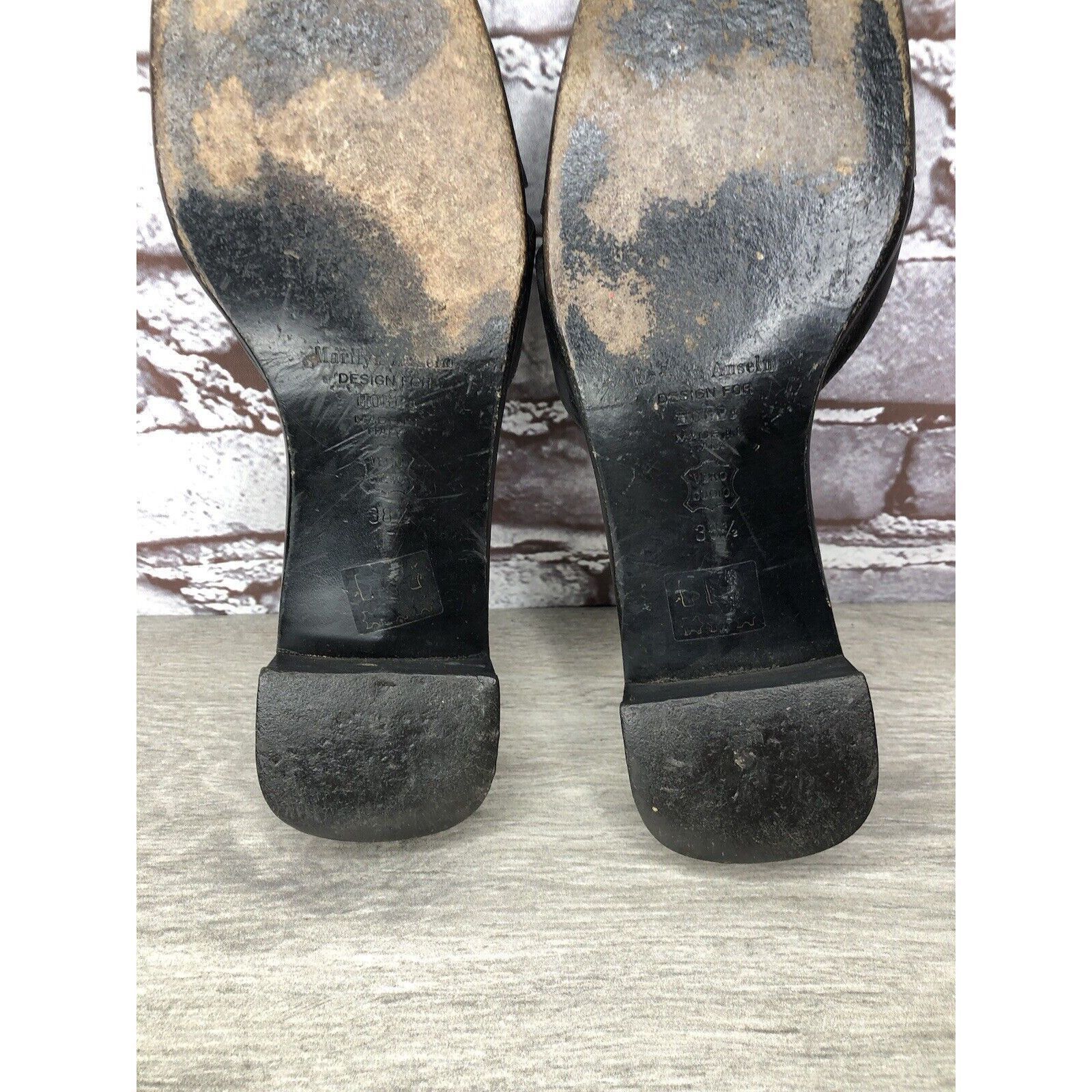 Hobbs London Hobbs Marilyn Anselm Black Leather Open Toe Strap Slides Hee Size US 8.5 / IT 38.5 - 9 Thumbnail